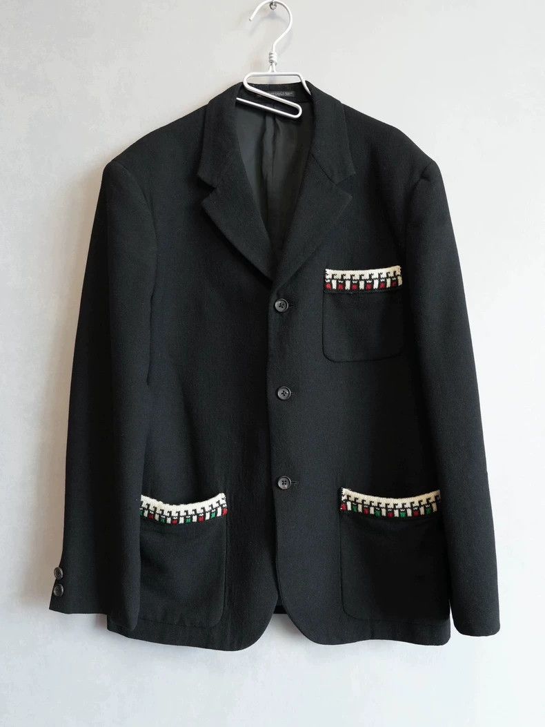 Loro Piana Yohji Yamamoto 89AW Note Patch Jacket Size US M / EU 48-50 / 2 - 1 Thumbnail