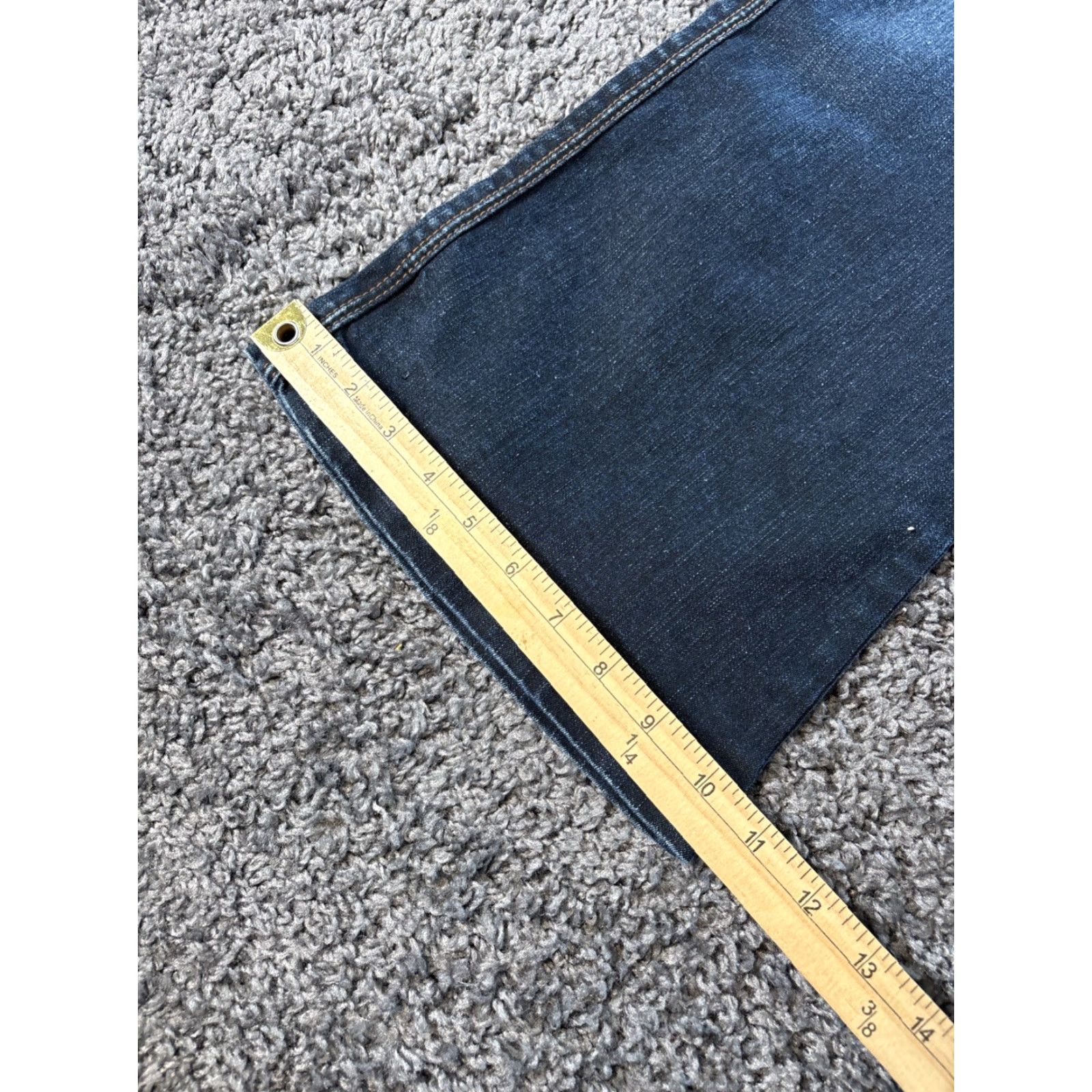 Vintage VINTAGE JuoJuo Jeans Womens Flare Low Rise 34x31 Blue Dark Wash Y2K Distressed 34 Regular Men? Wait Size 24" / US 00 / IT 34 - 3 Thumbnail