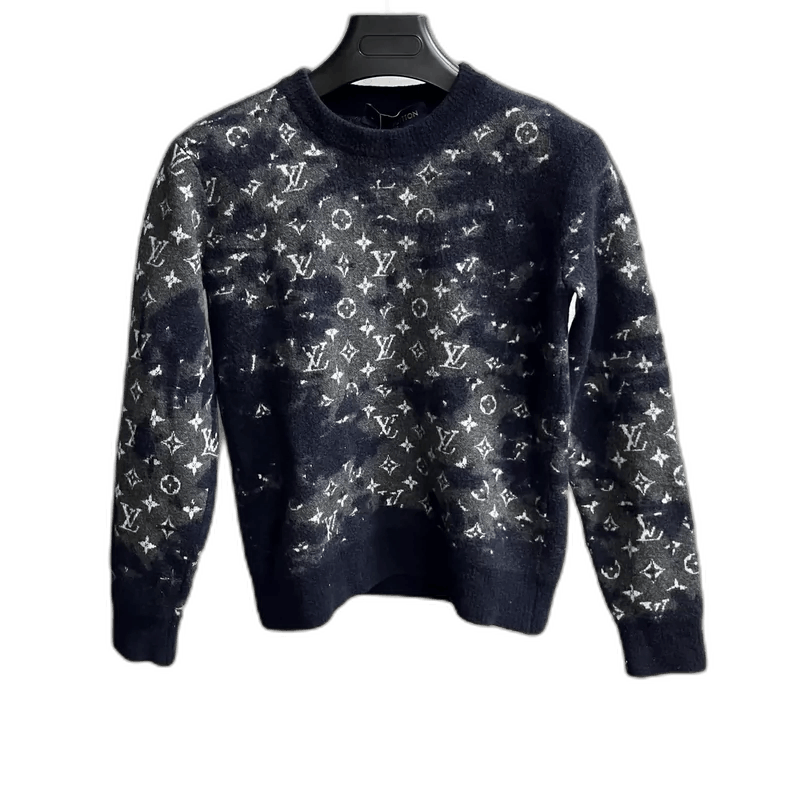 Louis Vuitton Louis Vuitton Black Wool Long Sleeve Sweater Size US S / EU 44-46 / 1 - 1 Thumbnail