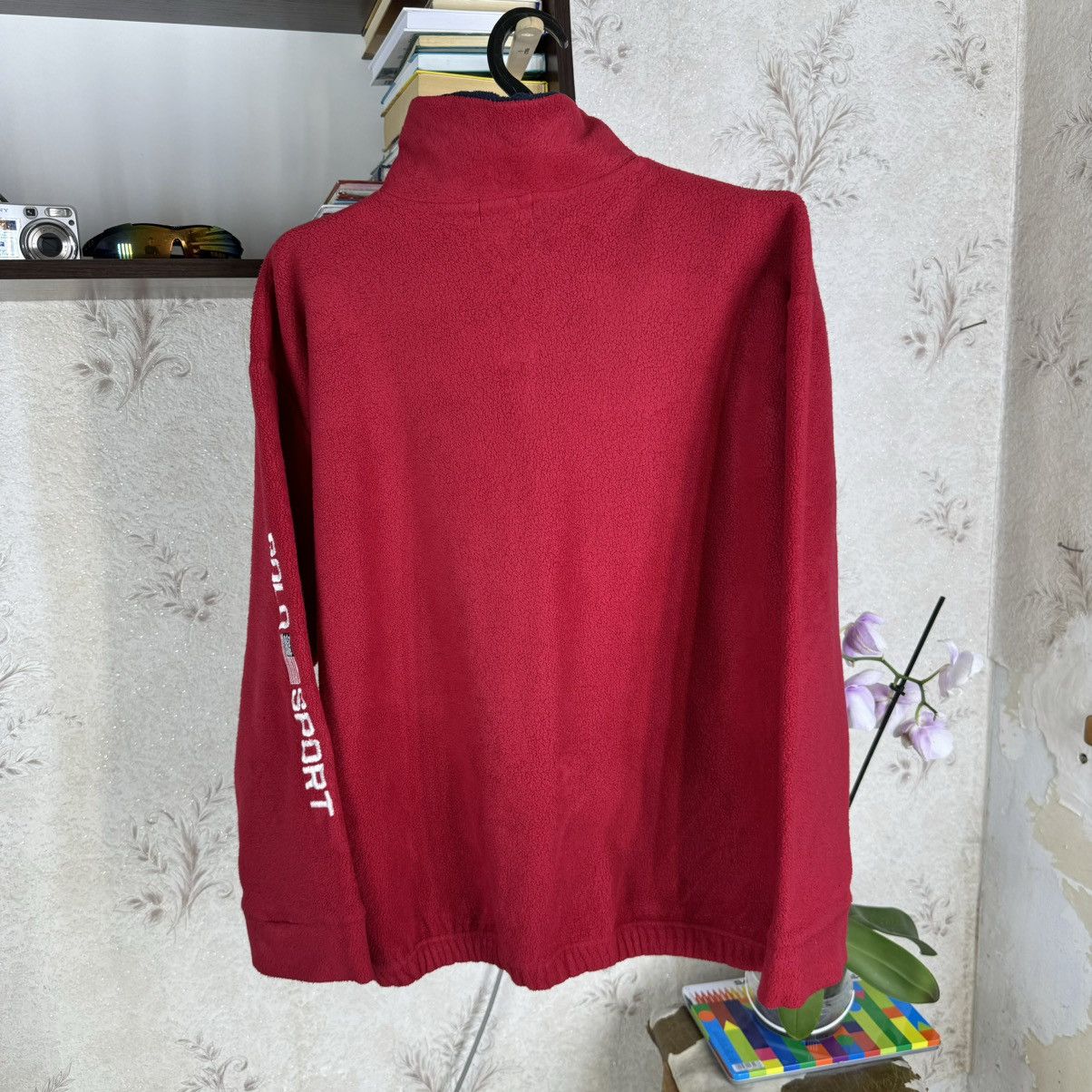 Polo Ralph Lauren × Vintage Vintage 90s Ralph Lauren Polo Sport Fleece Red XL Luxury Size US XL / EU 56 / 4 - 15 Thumbnail