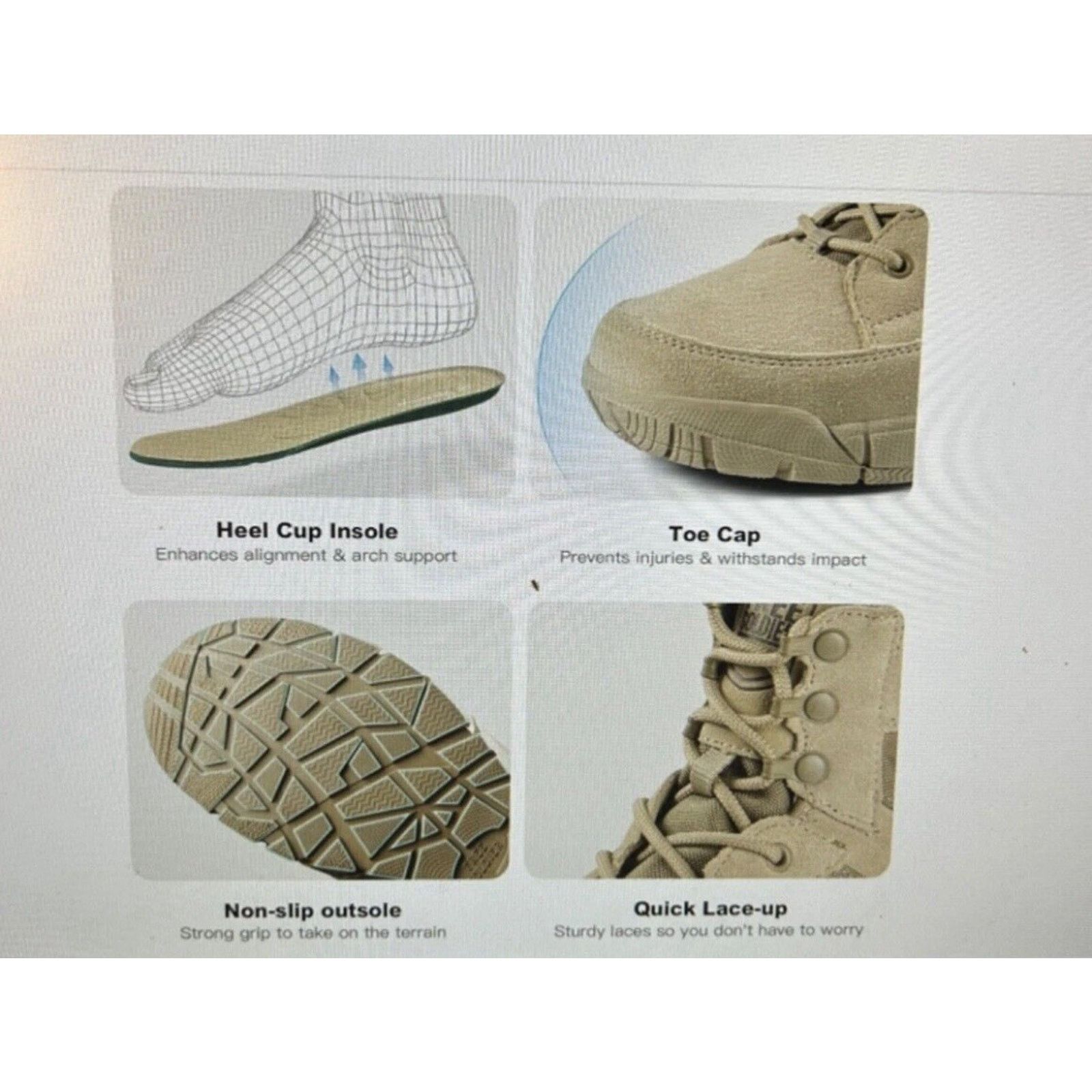 Other Free Soldier Work Boots Men's Tactical wtrprf Mil US sz 11 Size US 10 / EU 43 - 14 Thumbnail