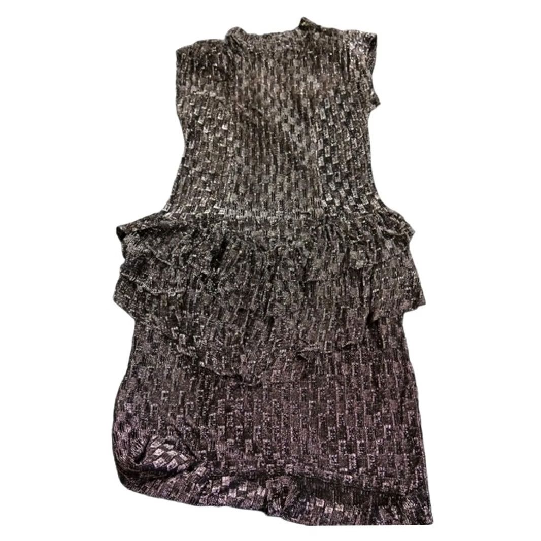 Vintage VINTAGE Gilberti Label Black Cocktail Dress Sparkle 1980s Size 14 Size XL / US 12-14 / IT 48-50 - 3 Thumbnail