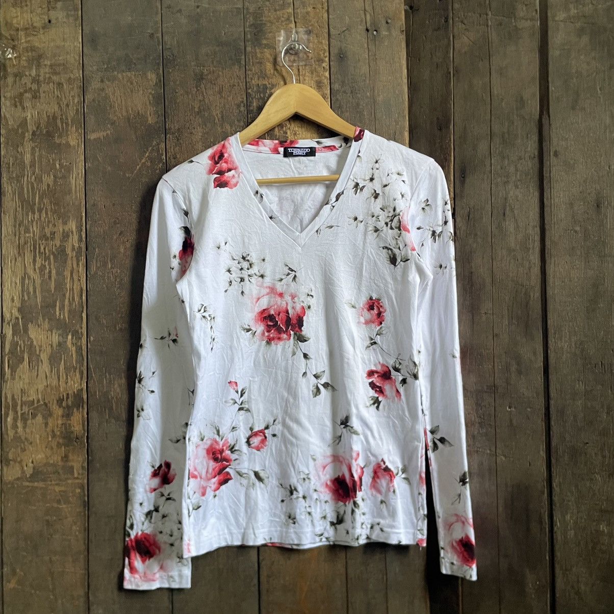 Vintage Tornado Mart Flower Tee Shirt