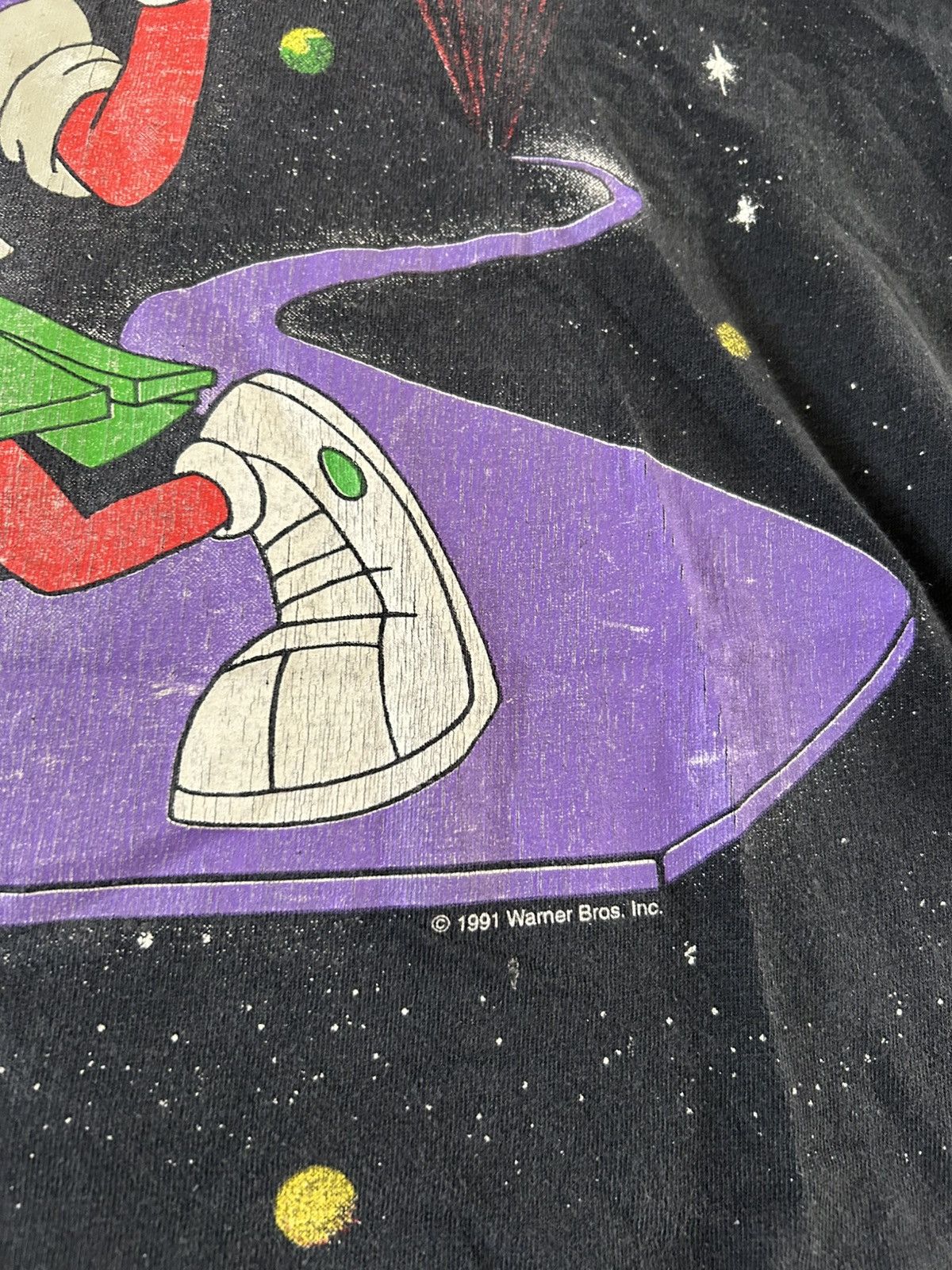 Giant Vintage 1991 Looney Tunes Marvin the Martian AOP t-shirt Size US XL / EU 56 / 4 - 4 Thumbnail