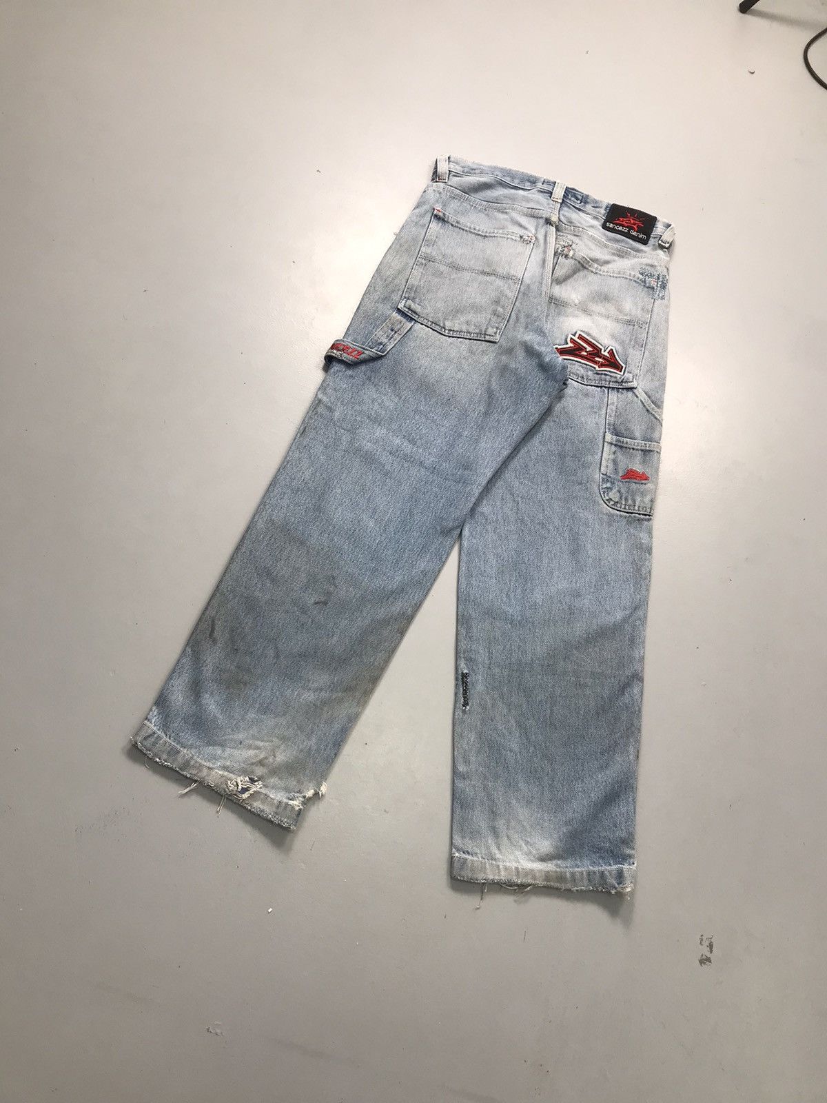 Southpole Vintage Sancezz carpenter repaired denim Size US 34 / EU 50 - 9 Thumbnail