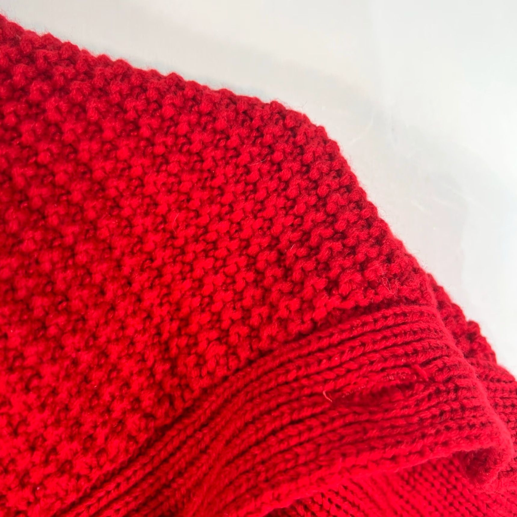 Vintage VINTAGE Artisan Cardigan Sweater Womens XL Red Open Cable Button 90s Theme Size XL / US 12-14 / IT 48-50 - 2 Thumbnail