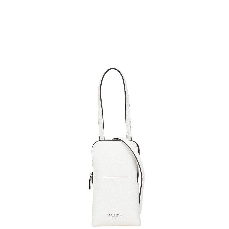 Dolce Gabbana Dolce&gabbana White Leather 2Way Bag Leather Shoulder Bag, Women's