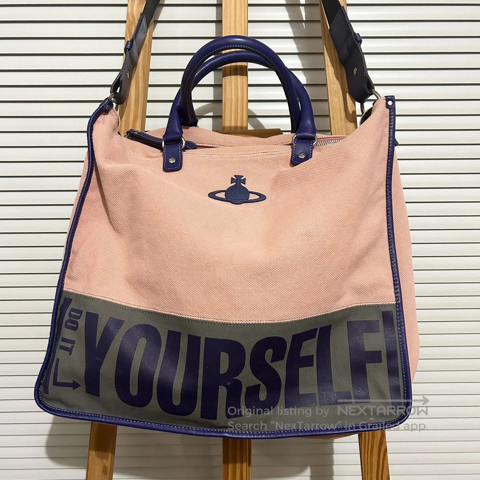 Vivienne Westwood Vivienne Westwood Vintage Pink Canvas Crossbody. Size ONE SIZE - 3 Thumbnail