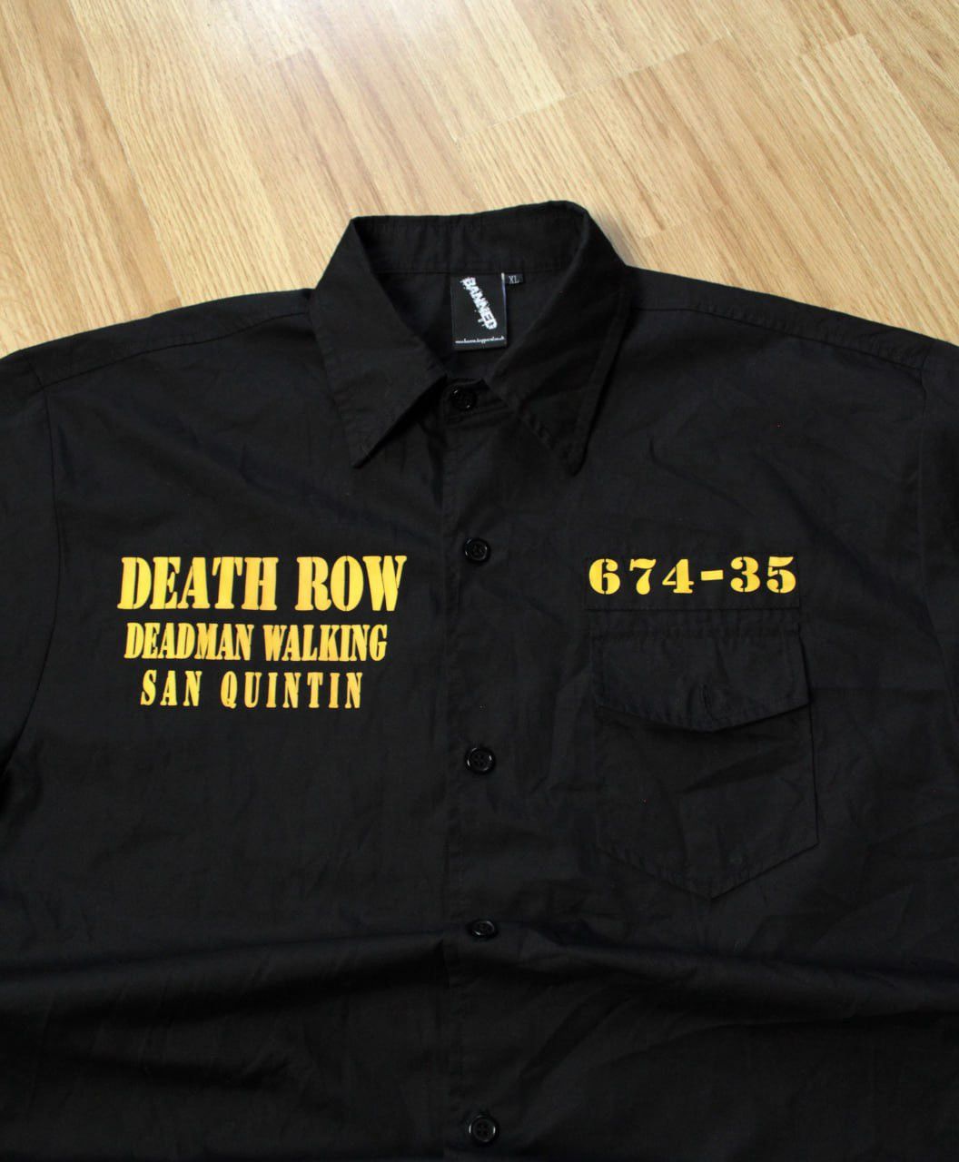 Death Row Records 🔥 Death Row Records Deadman Walking Button Up Shirt Movie Size US XL / EU 56 / 4 - 4 Thumbnail