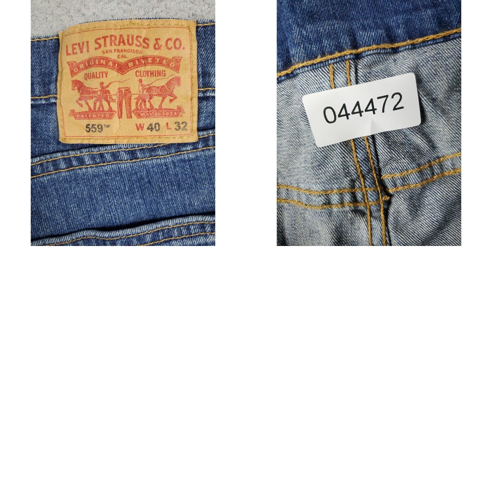 Levi's Levis Mens Relaxed Straight Blue Jeans Size 40x32 Extra Large XL Size US 40 / EU 56 - 8 Thumbnail