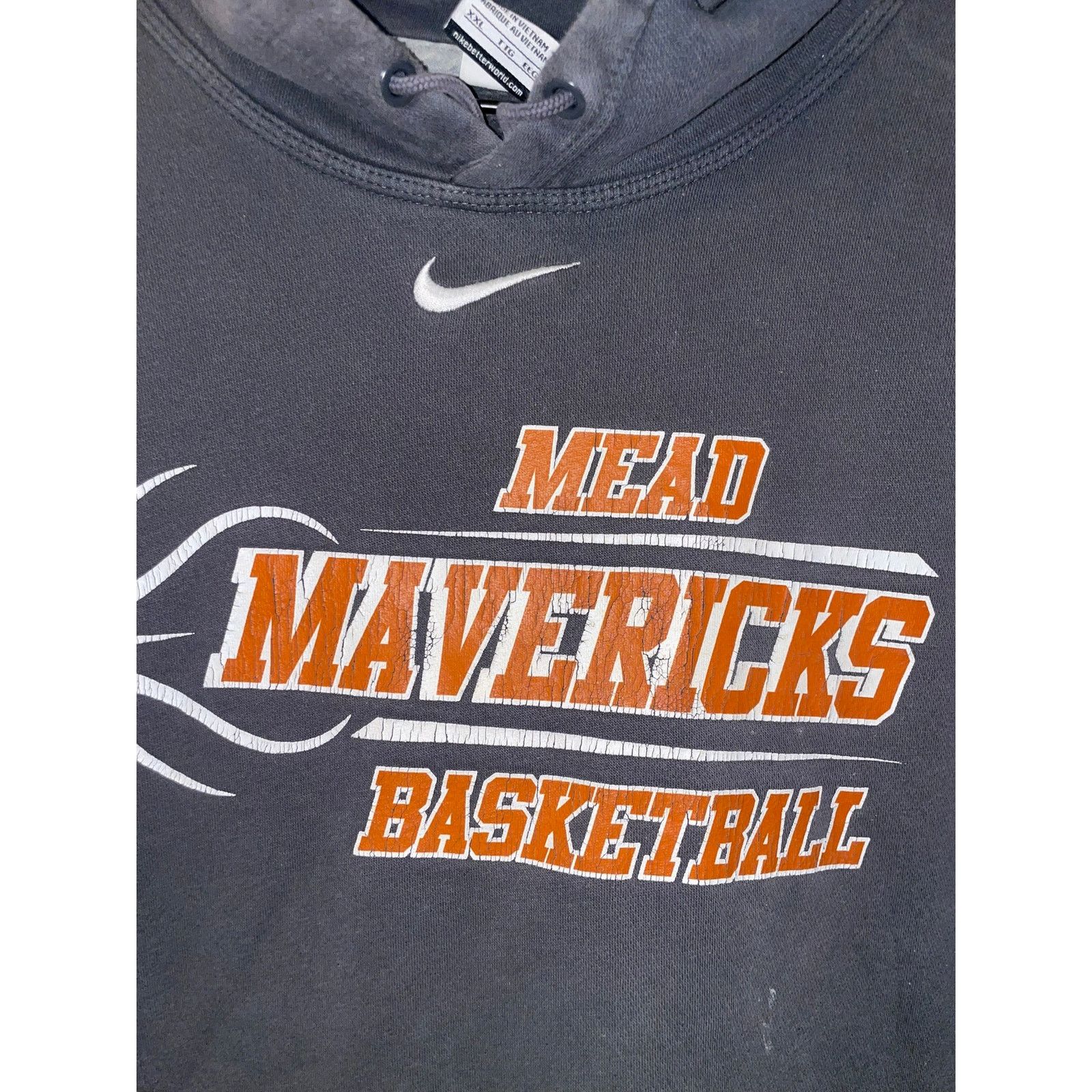 Nike Y2K Nike Center Check Hoodie Mead Mavericks Basketball 2XL Size US XXL / EU 58 / 5 - 4 Thumbnail