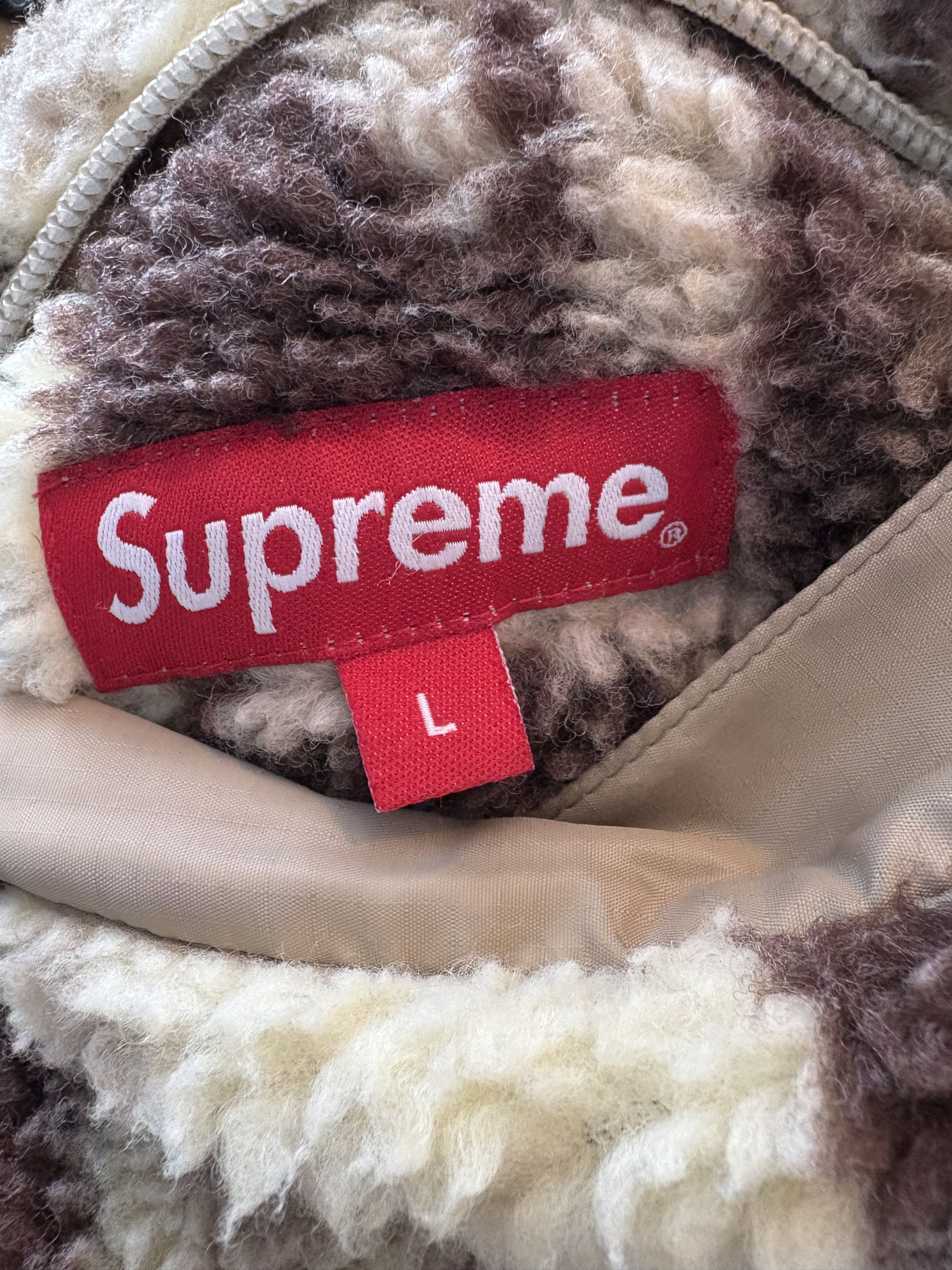 Supreme Supreme Geo Reversible WINDSTOPPER Fleece Jacket Tan Size US L / EU 52-54 / 3 - 5 Thumbnail