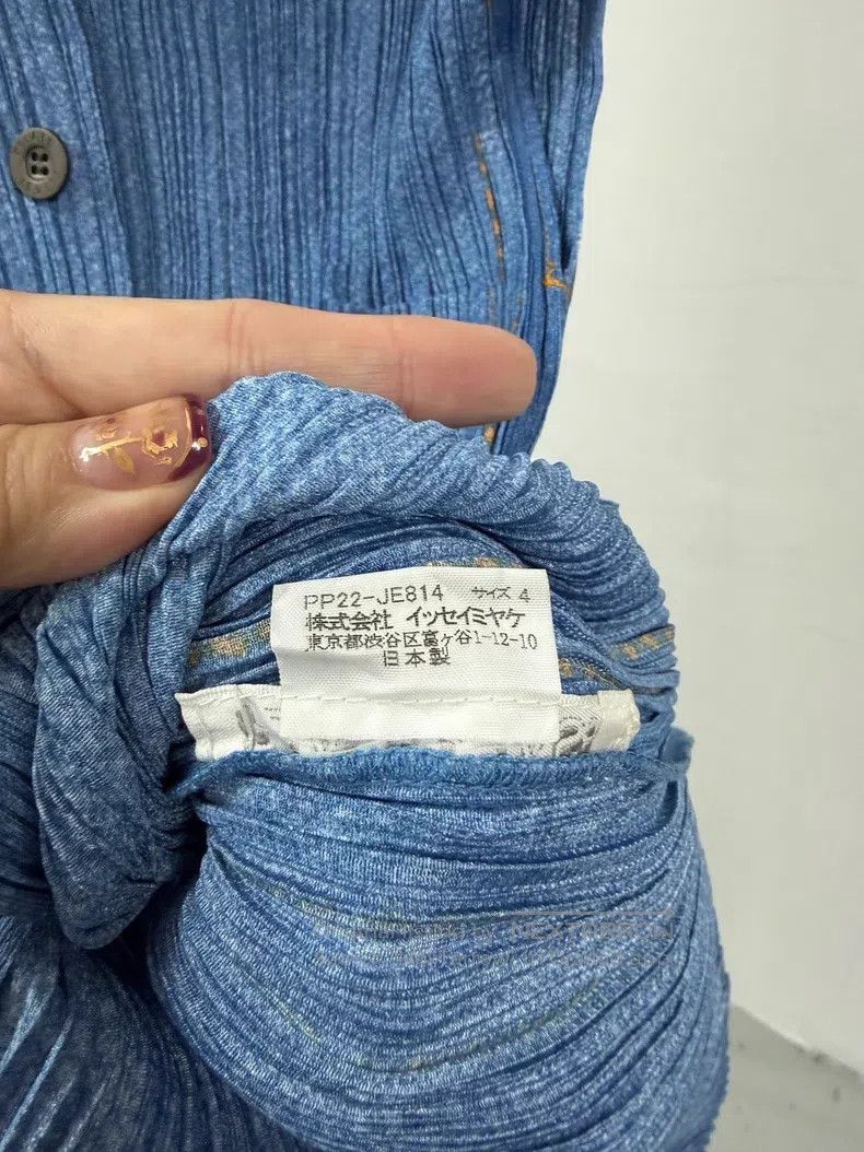 Issey Miyake Issey Miyake Star Denim Pleated Top Size XL / US 12-14 / IT 48-50 - 5 Thumbnail