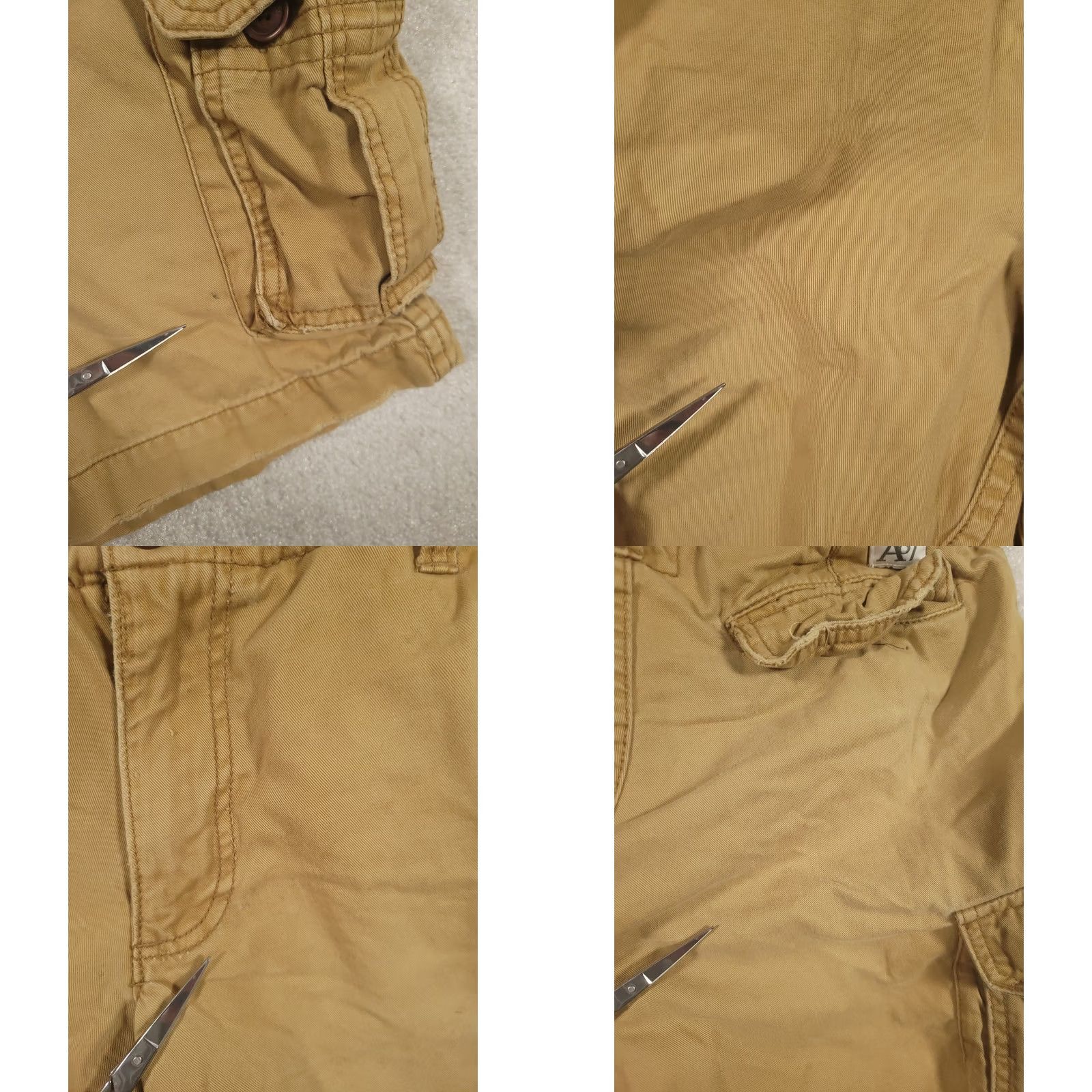 Aeropostale AeroPostale Shorts Mens 28 Khaki Authentic Cargo A87 Utility Skater Grunge Faded Size US 28 / EU 44 - 8 Thumbnail