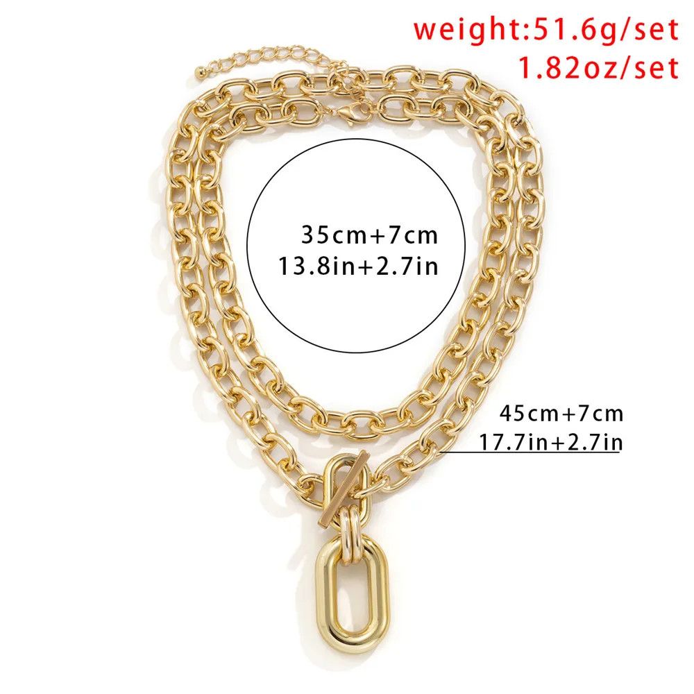 Other Chunky Chain OT Buckle Necklace Size ONE SIZE - 5 Thumbnail