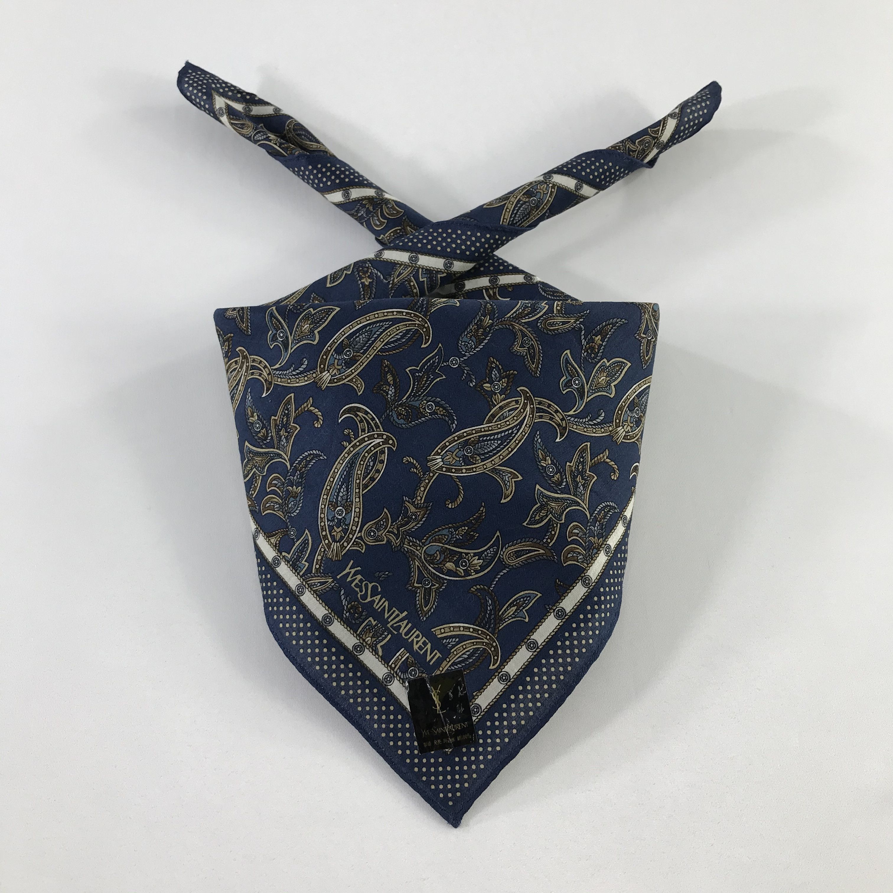 Vintage × Yves Saint Laurent Yves Saint Laurent Bandana / Handkerchief /Neckerchief -S901 Size ONE SIZE - 3 Thumbnail