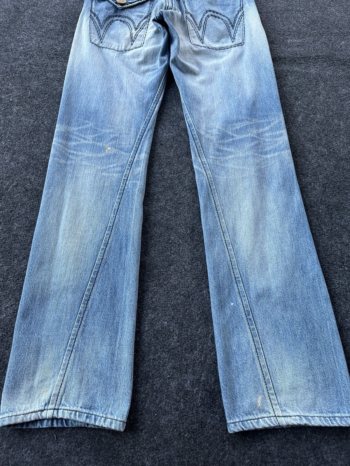 Edwin × If Six Was Nine × Vintage Vintage Edwin Blue Trip Distressed Hawaian Denim D166 Size US 28 / EU 44 - 6 Thumbnail