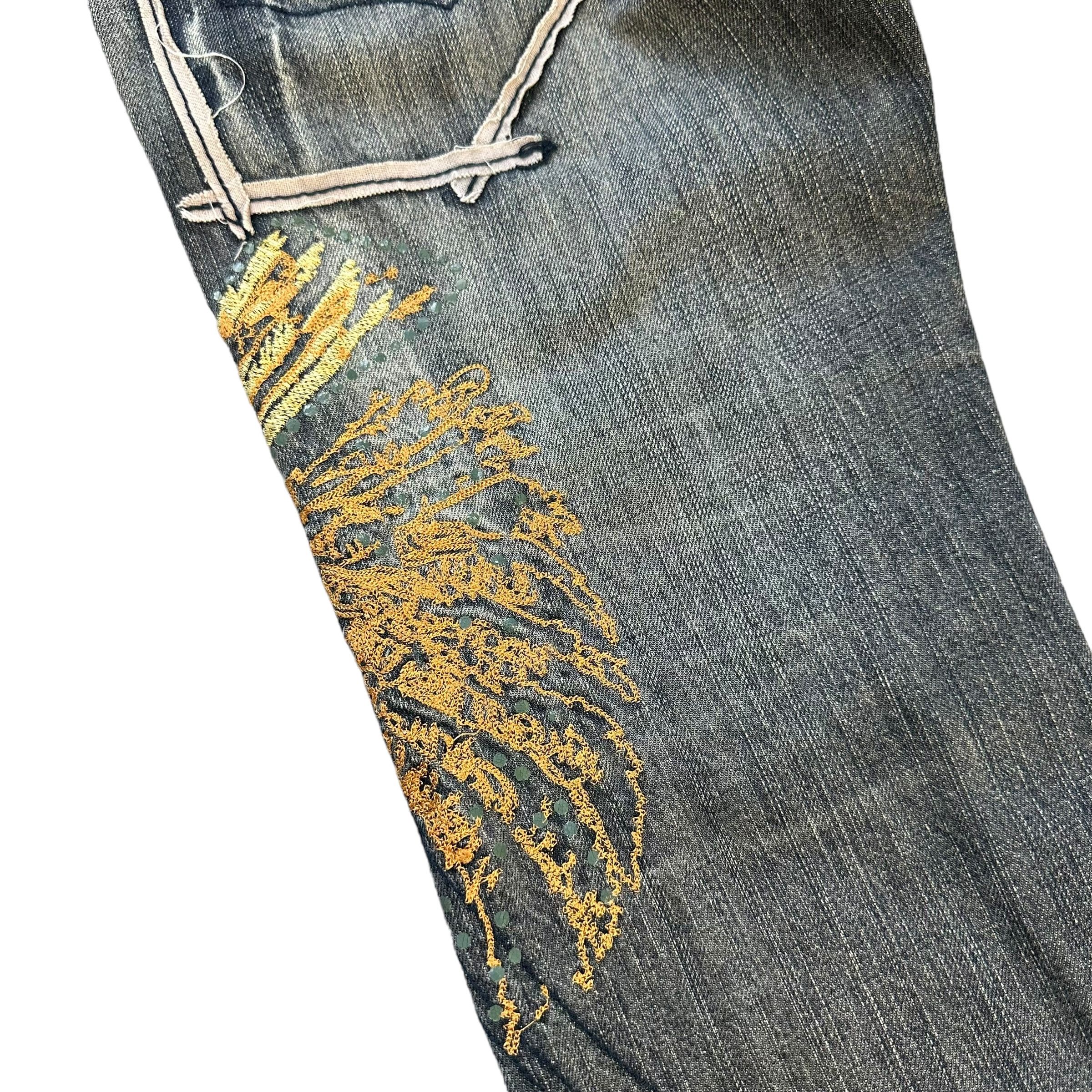 Japanese Brand TORNADO MART Very Nice Design Jeans Denim Pant #A44-1018 Size 33" - 14 Thumbnail