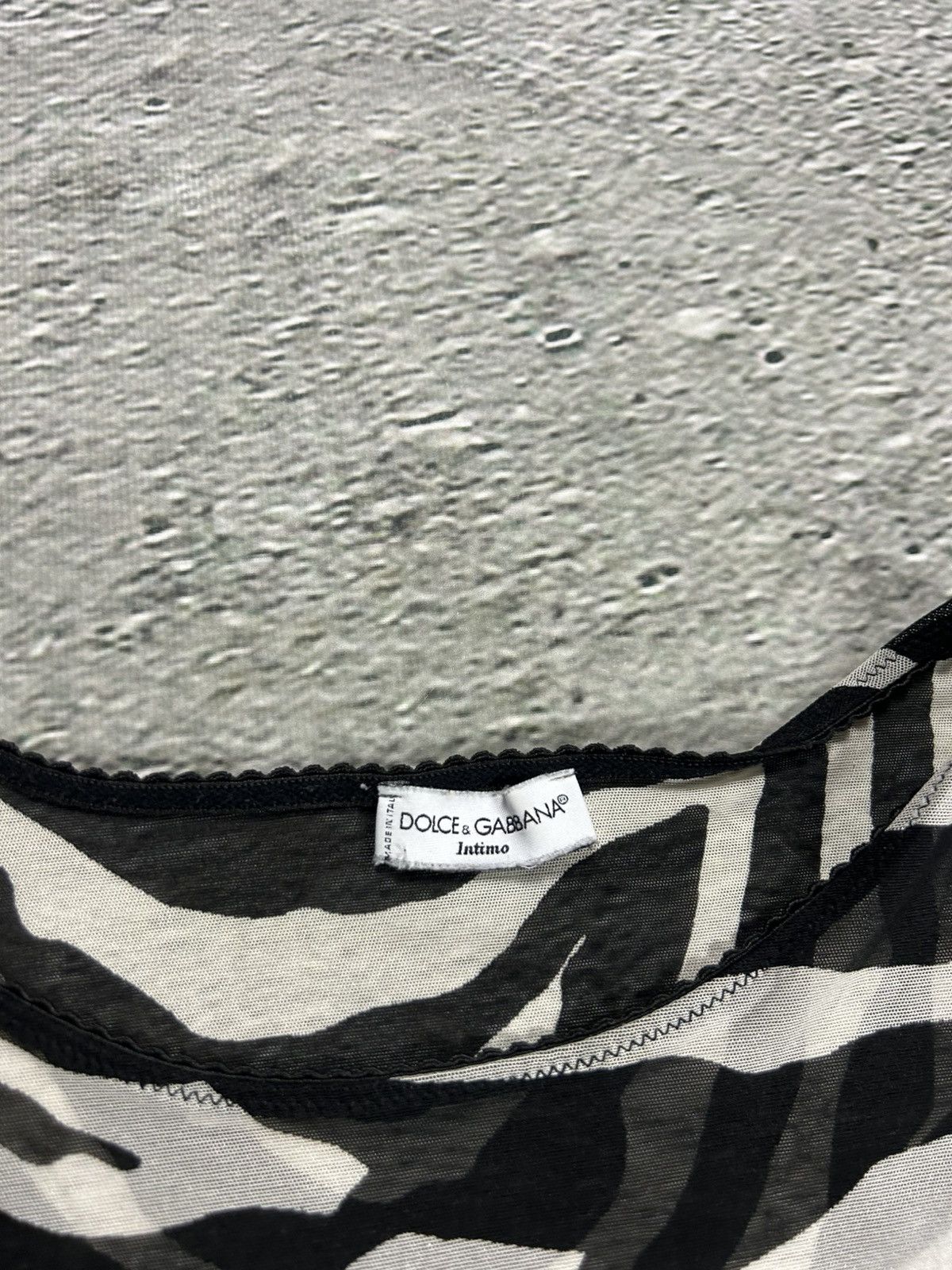 Dolce & Gabbana Dolce & Gabbana Intimo Zebra Printed tank top sleeveless Size S / US 4 / IT 40 - 2 Thumbnail