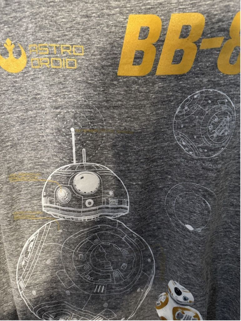 Star Wars Star Wars BB-8 T-shirt Men's Size L Gray Size US L / EU 52-54 / 3 - 3 Thumbnail