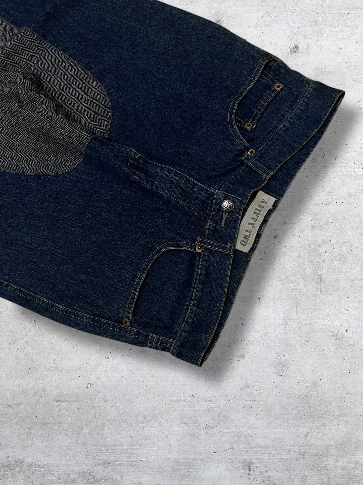 Japanese Brand VINTAGE DOUBLE LAYERED TWEED JAPAN DESIGNER AFIFTY TWO DENIM Size US 31 - 6 Thumbnail