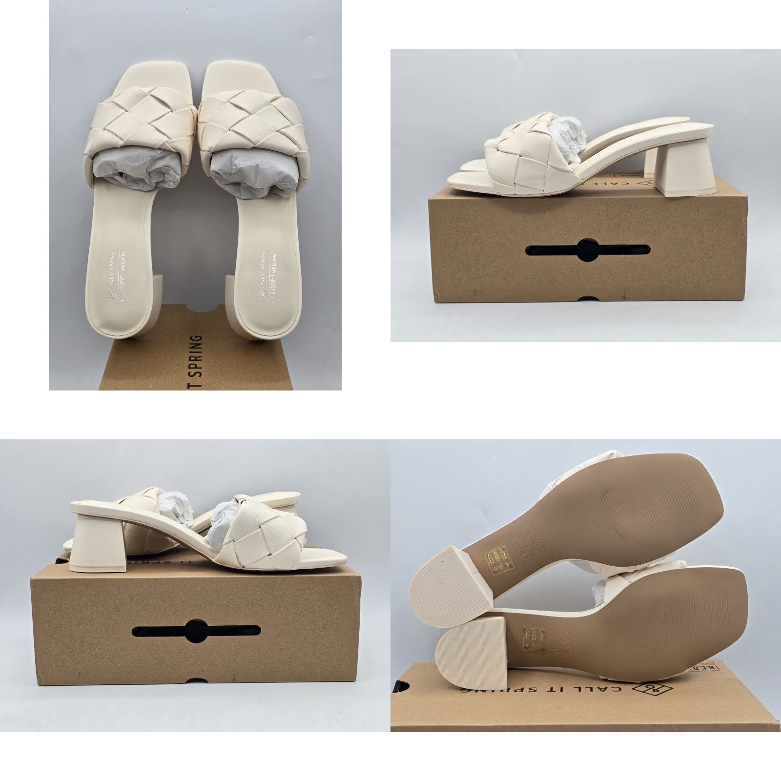 Call It Spring Call It Spring Women's Dreaamy Heeled Sandal Sz 10B(M) - Cream Shoe Womens Pump Open Toe Ankle Strap Block Heel Vintage? Size US 5 / IT 35 - 8 Thumbnail