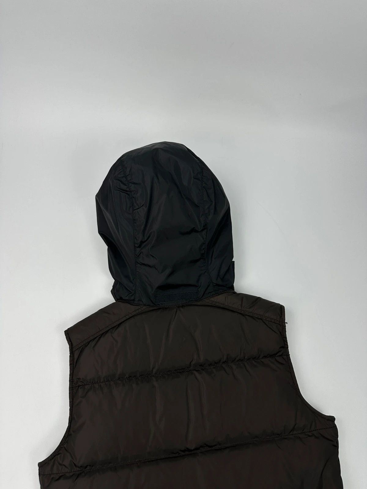 Prada Prada Sport FW01-05 Brown Puffer Vest Down Hooded Jacket Size L / US 10 / IT 46 - 7 Thumbnail