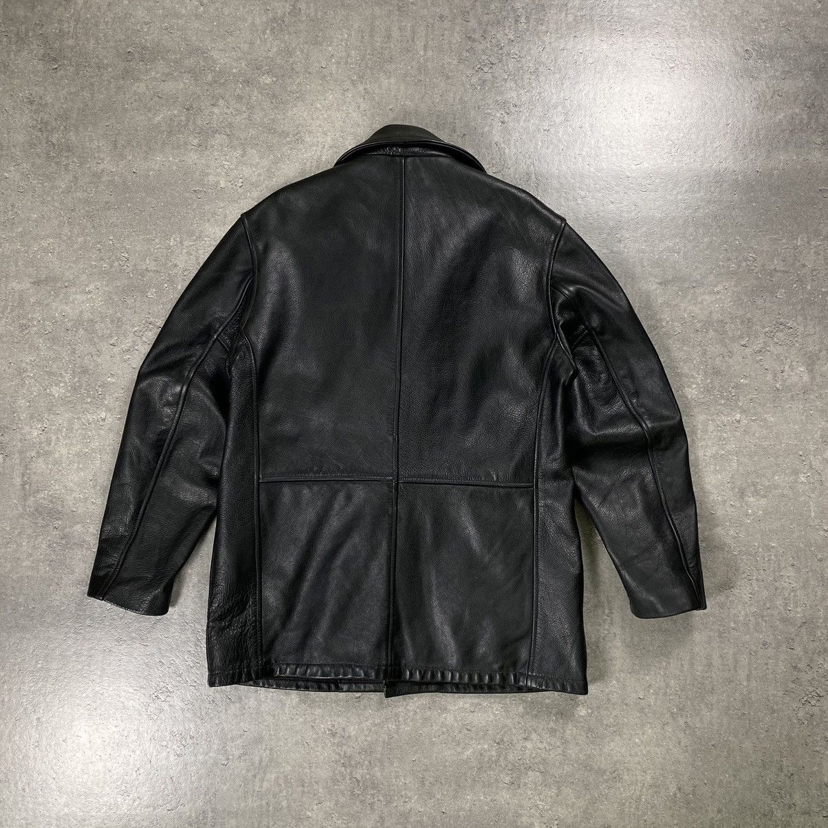 Schott Schott NYC Leather Coat USA Vintage Jacket Size US M / EU 48-50 / 2 - 2 Thumbnail