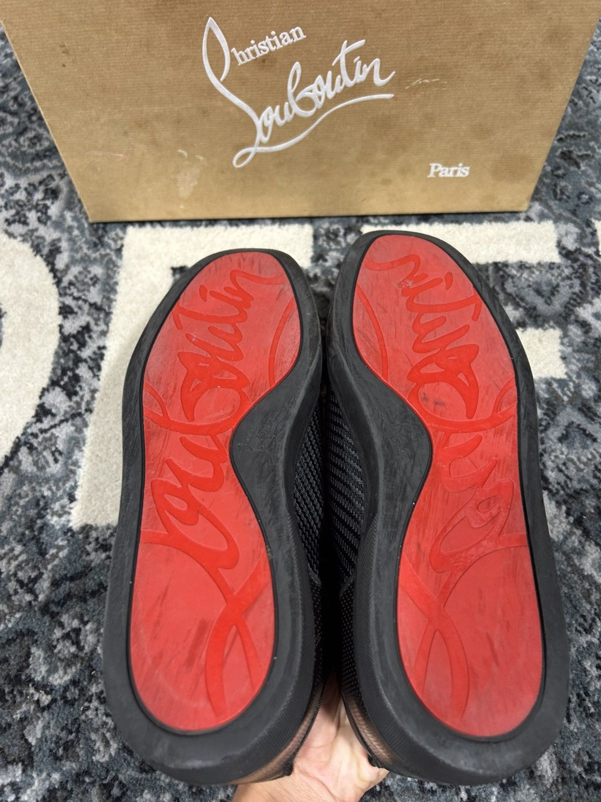 Loafers Red Bottoms Red Spike Christian Louboutin Red Bottoms Size