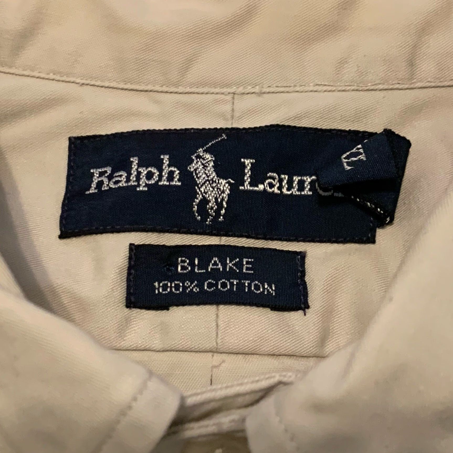 Ralph Lauren Ralph Lauren Shirt Mens XL Blake Long Sleeve Button-Up Beige 100% Cotton Twill Classic N/A Size US XL / EU 56 / 4 - 2 Thumbnail