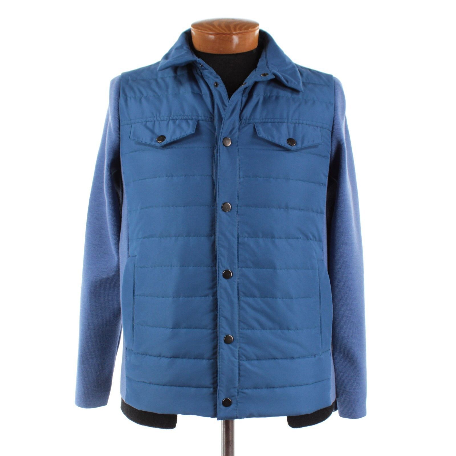 Luciano Barbera Jacket Size M US In Blue Polyester / Wool