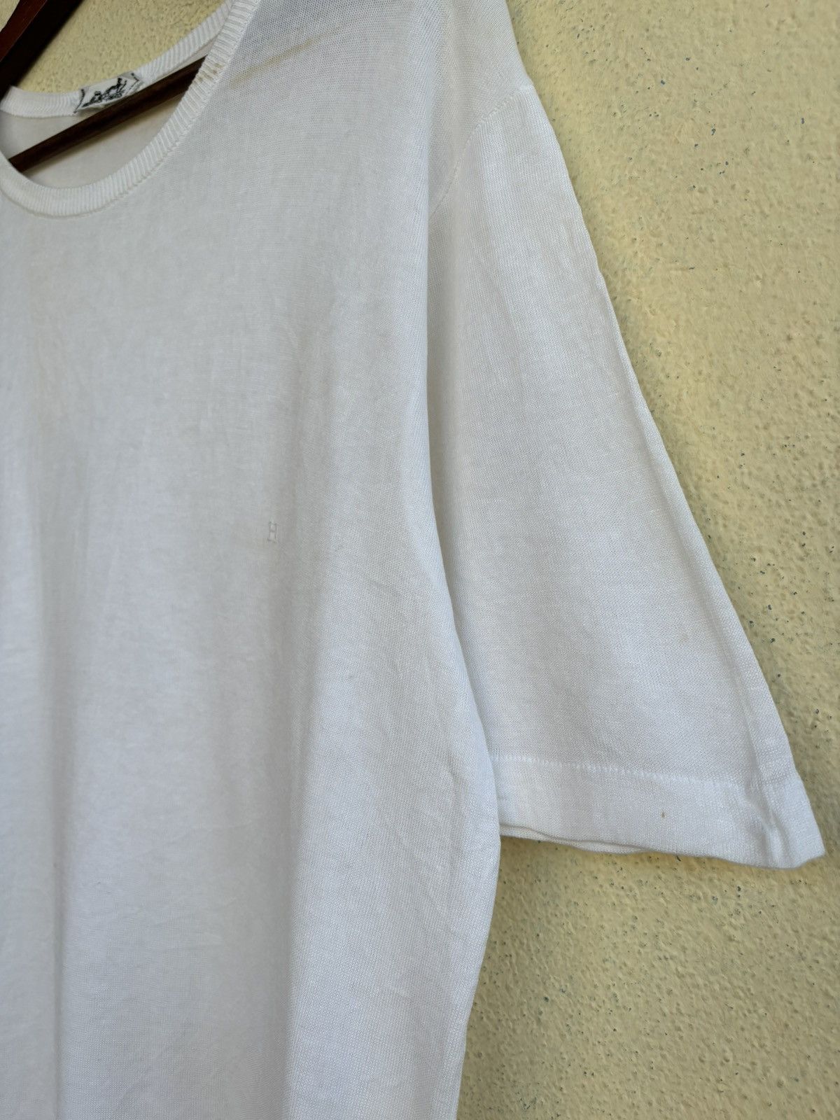 Hermes Vintage 70’s Hermes Small Logo Plain Tshirt Size US M / EU 48-50 / 2 - 4 Thumbnail