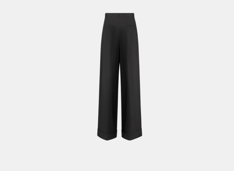 Dior o1w1db10925 447P72 Wide-Leg Pant in Black Size 27" / US 4 / IT 40 - 2 Thumbnail