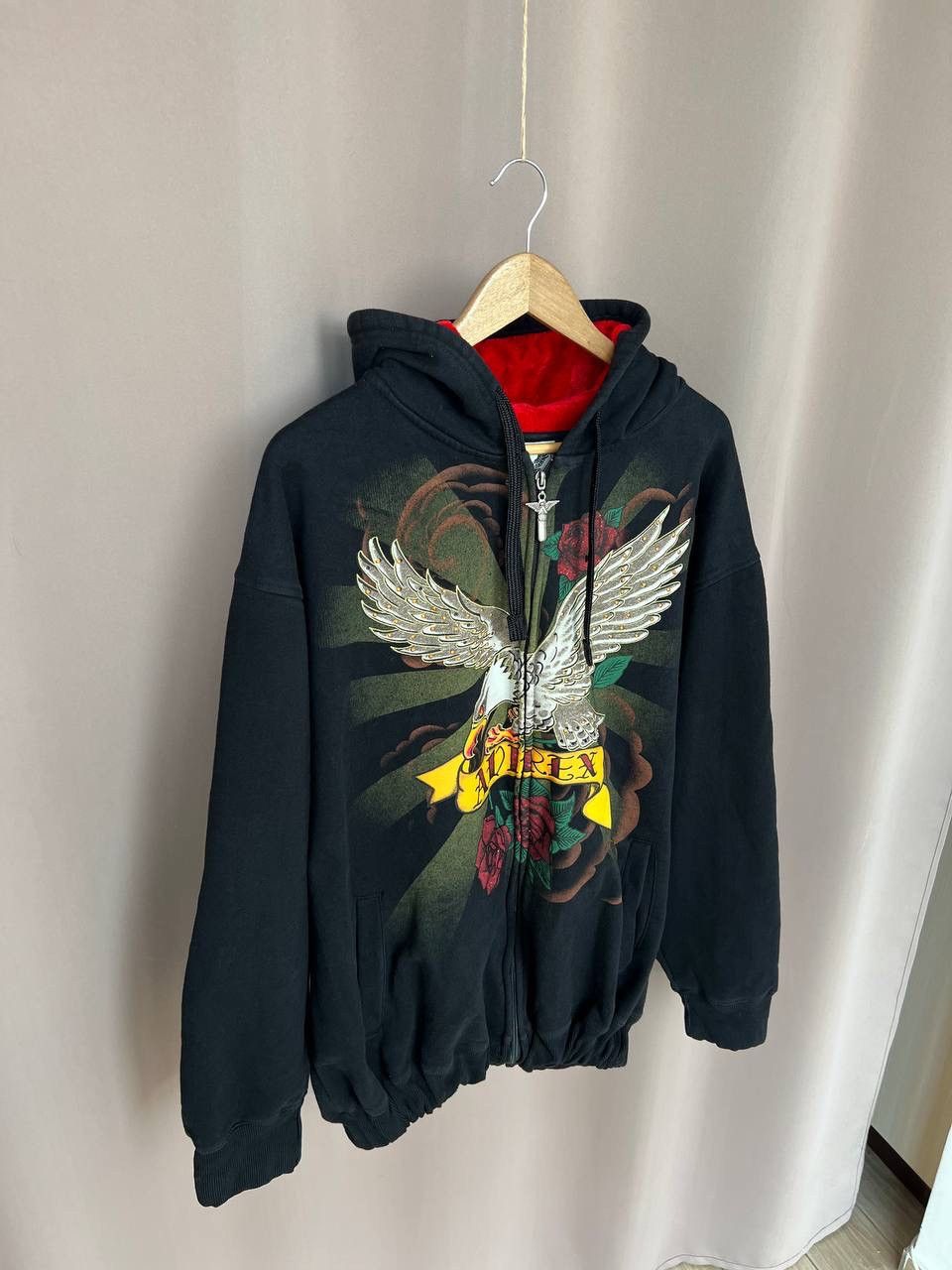 Avirex Avirex Hoodie Mens Size XXL Full Zip Rhinestone Eagle Jacket Size US XL / EU 56 / 4 - 5 Thumbnail