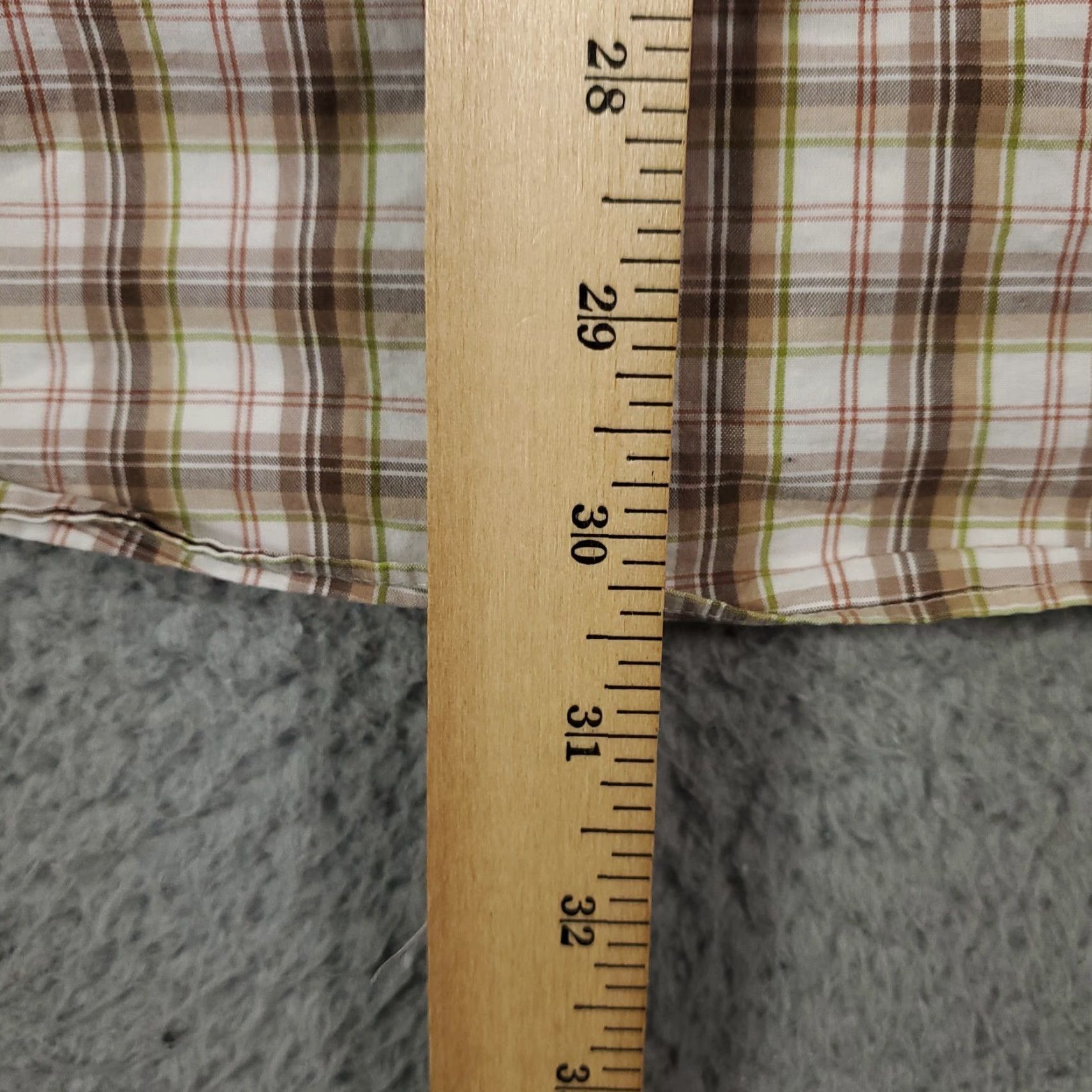 Tommy Hilfiger Tommy Hilfiger Plaid Shirt Beige Long Sleeve Casual Button-Up Mens Large Size US L / EU 52-54 / 3 - 5 Thumbnail