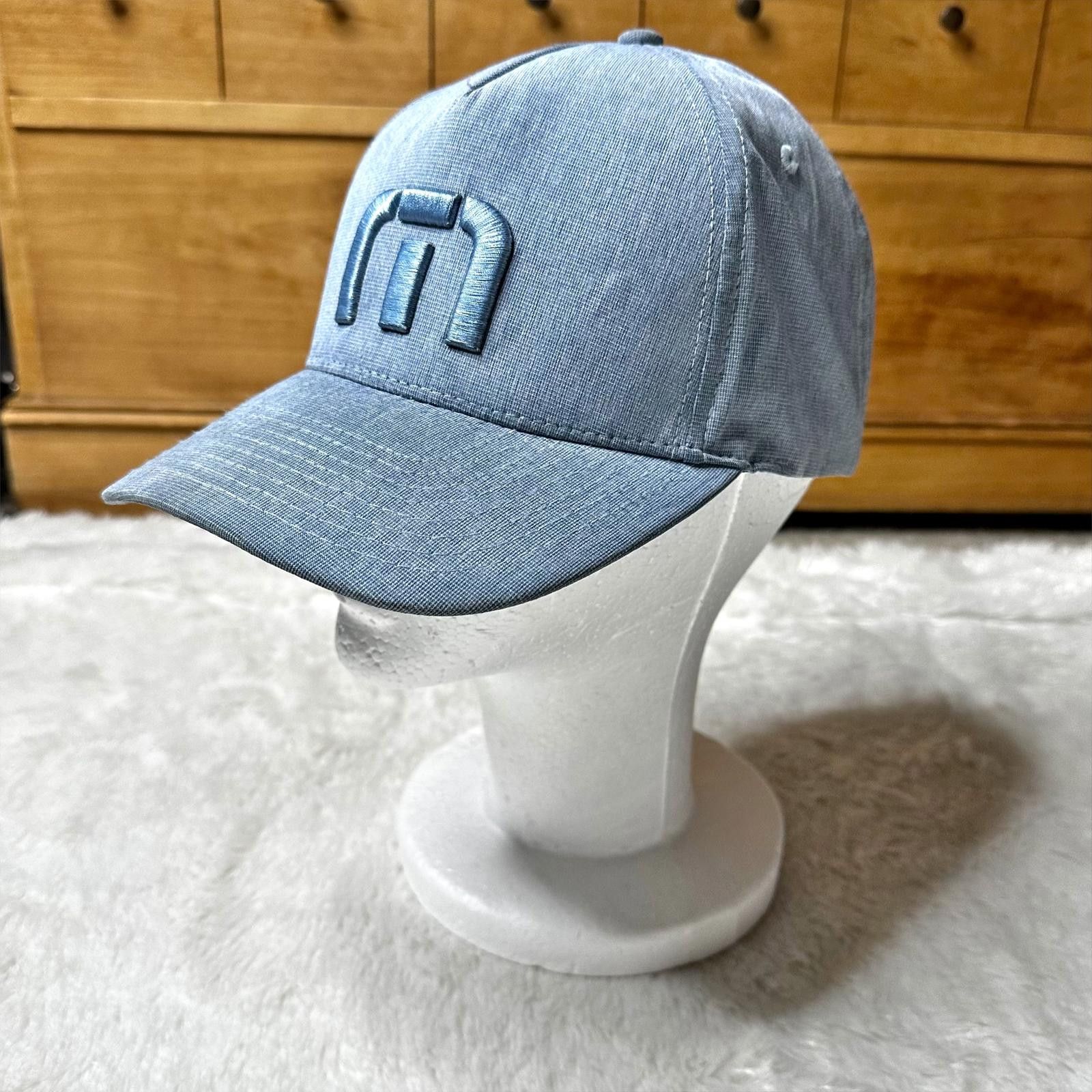 TravisMathew Travis Mathew Men's Blue Golf Hat Adjustable Snapback Cap Size ONE SIZE - 1 Thumbnail