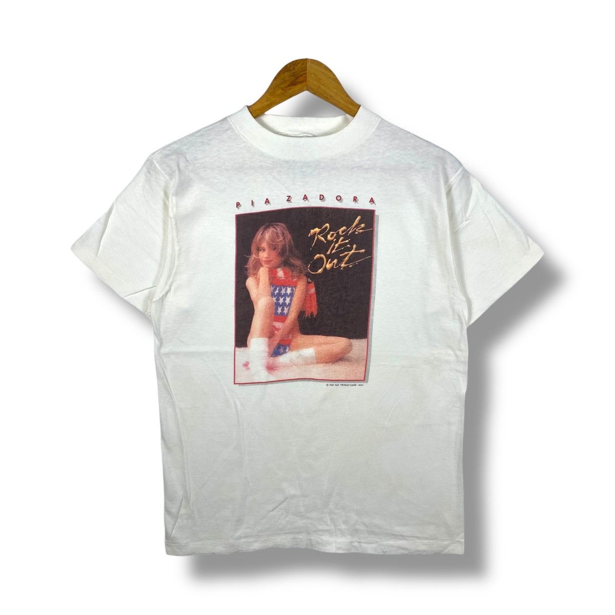 Band Tees Vintage 80s PIA ZADORA Rock It Out American Singer Actress Size US L / EU 52-54 / 3 - 1 Thumbnail