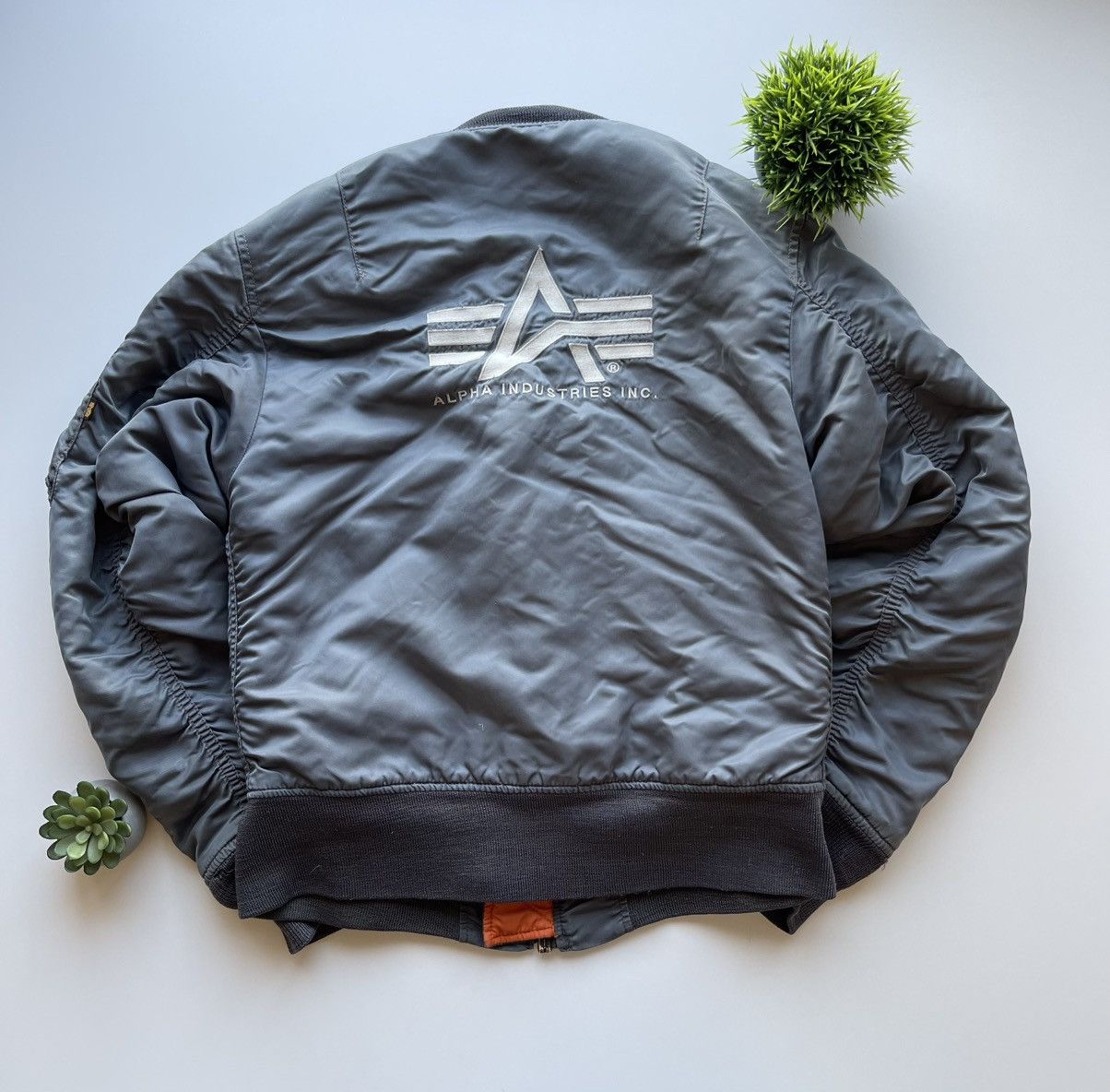VINTAGE ALPHA INDUSTRIES REVERSIBLE BOMBER JACKET SIZE XS