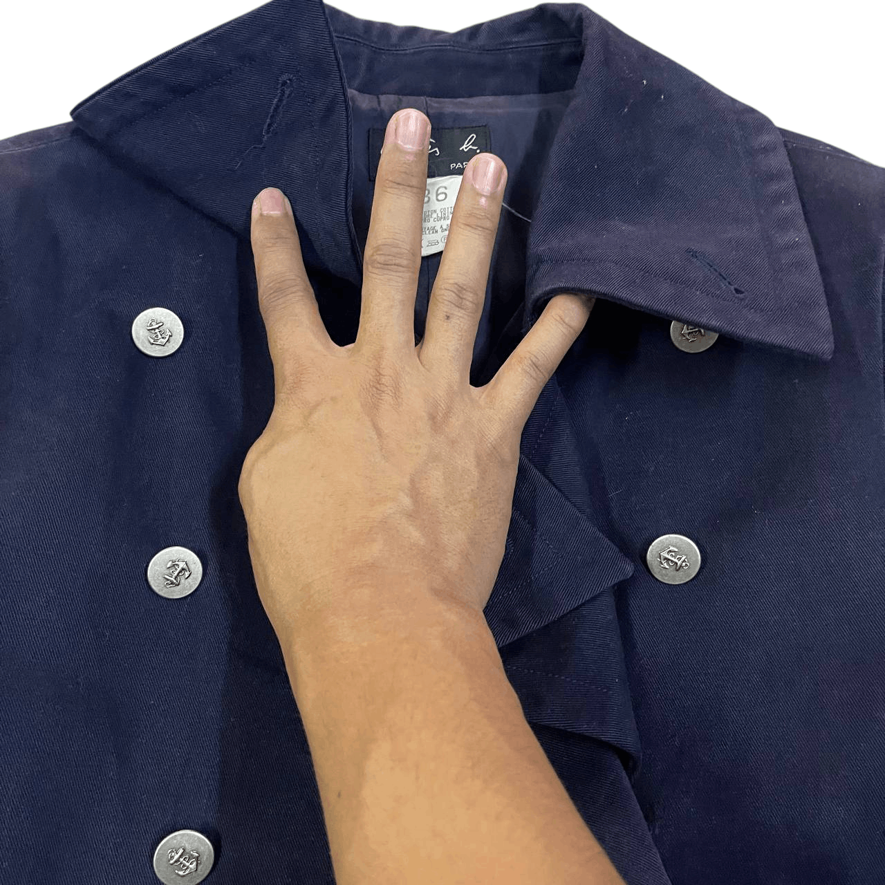 agnes b. Vintage Agnes B. Paris Double Breasted Coat Size XS / US 0-2 / IT 36-38 - 5 Thumbnail