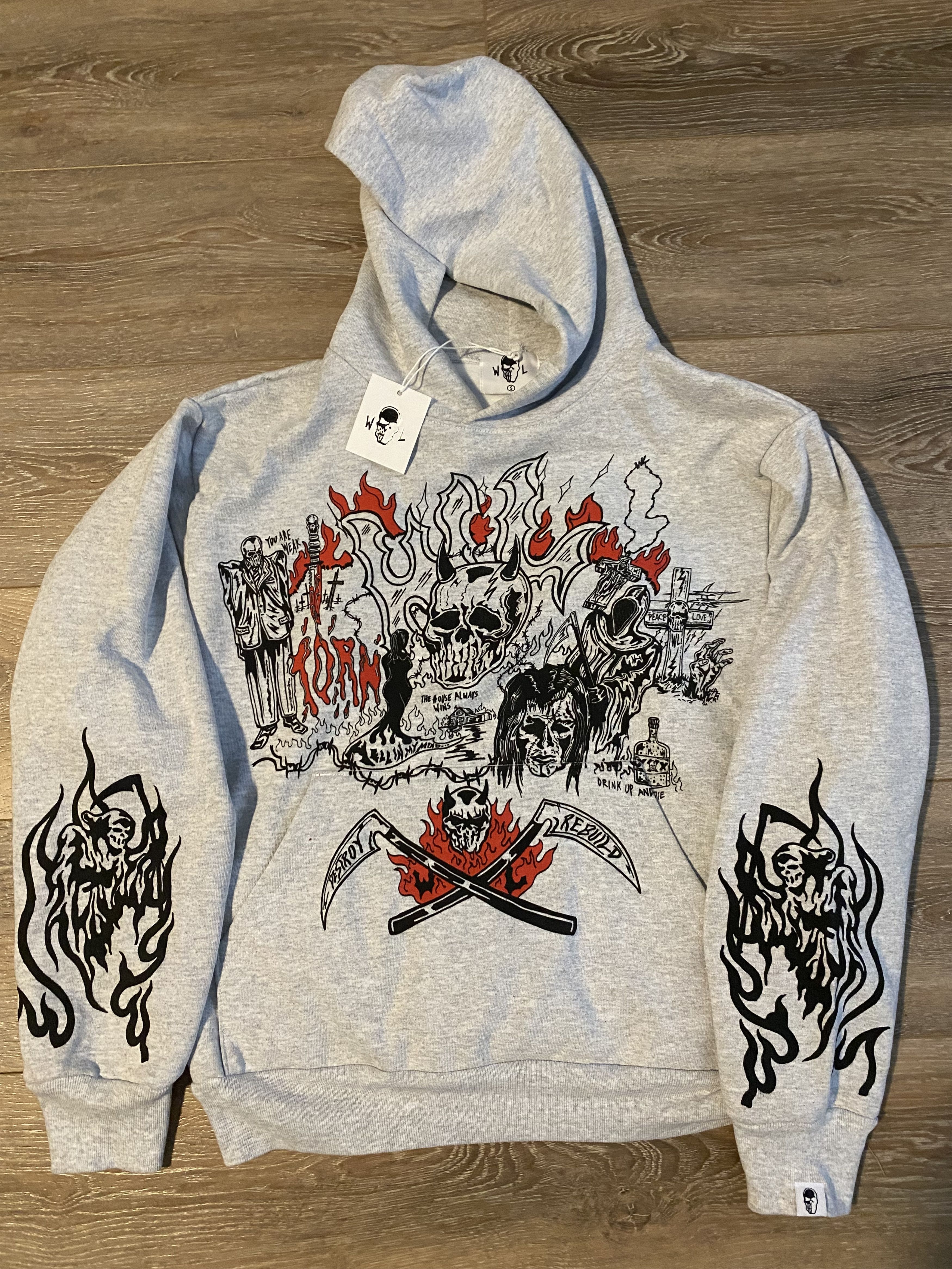Warren Lotas Destroy & Rebuild Hoodie Size US S / EU 44-46 / 1 - 1 Thumbnail