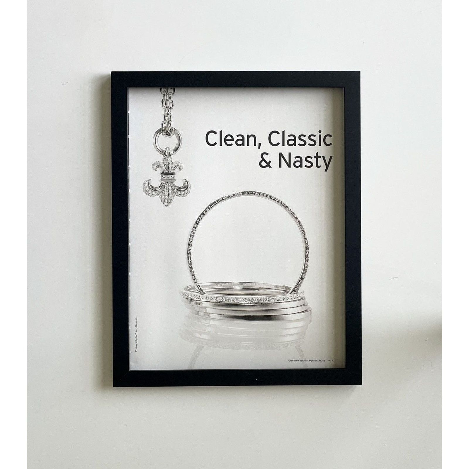 Chrome Hearts × Vintage Chrome Hearts jewelry Poster framed 9x11 Size ONE SIZE - 1 Thumbnail