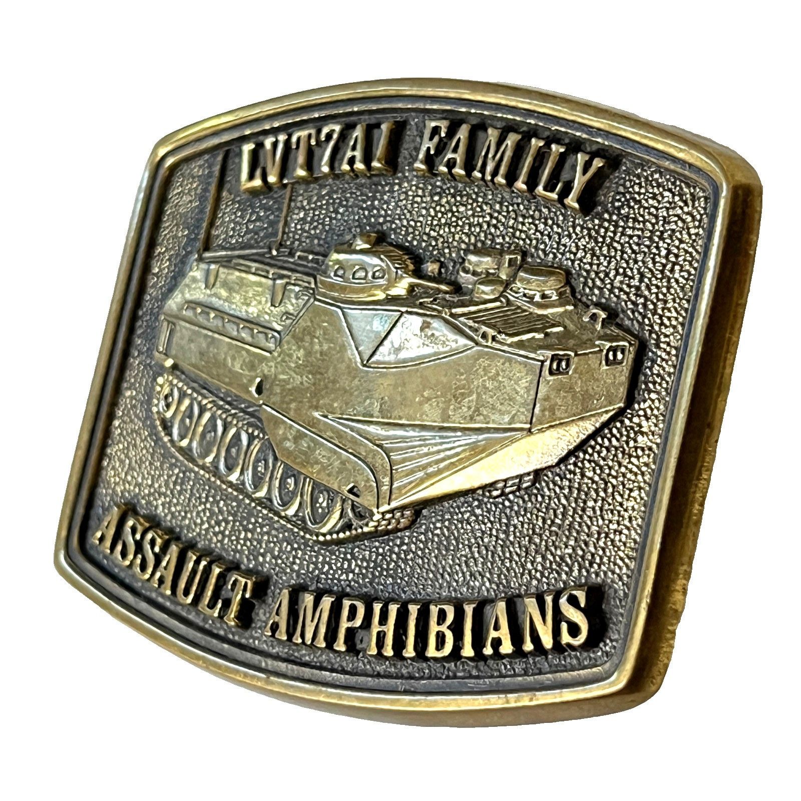 Other FMC LVT7A1 Family Assault Amphibians Vtg Tank Belt Buckle BT Size ONE SIZE - 3 Thumbnail