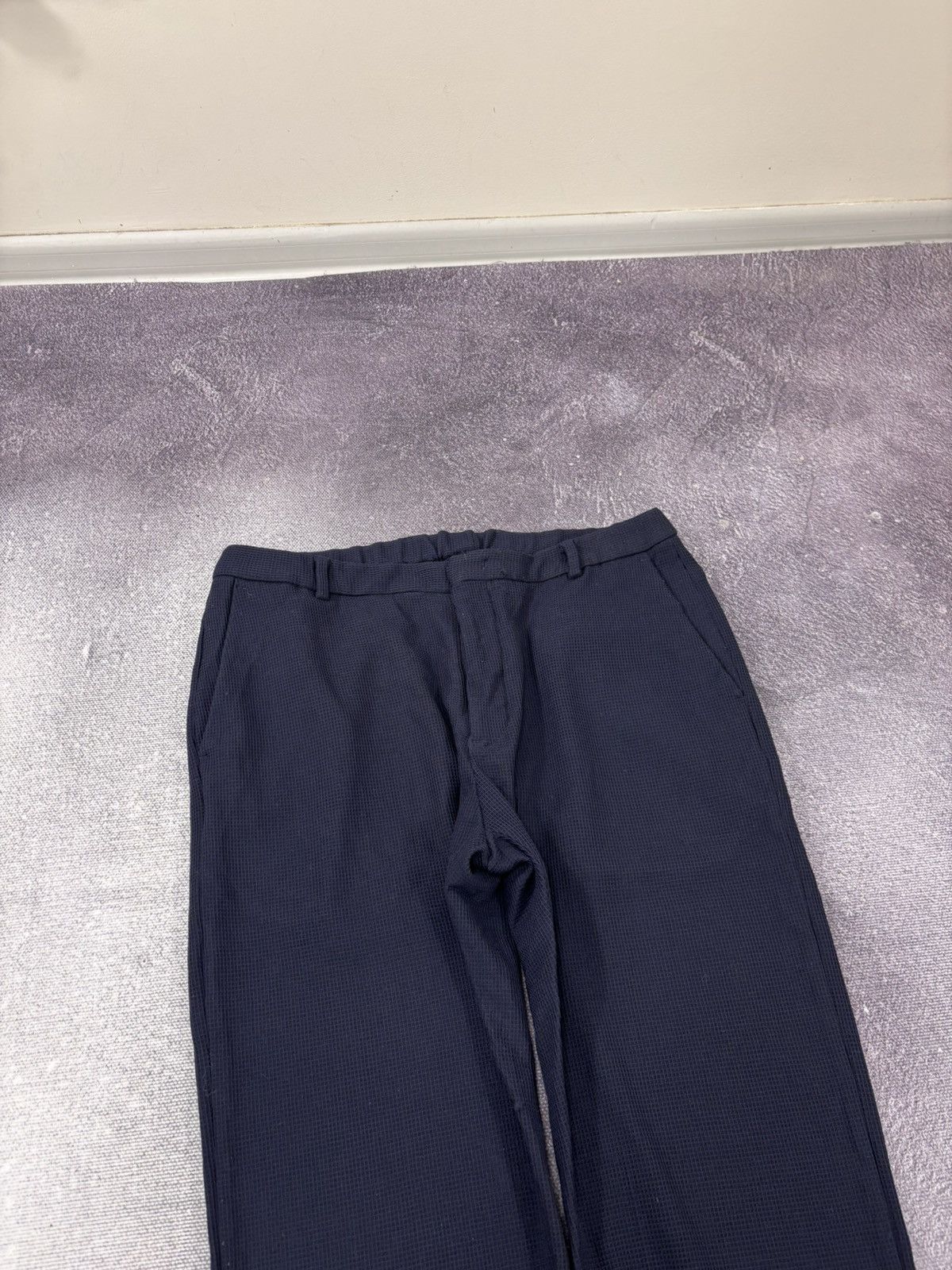 Emporio Armani Emporio Armani Men’s Textured Navy Blue Elastic Waist Pants Size US 36 / EU 52 - 5 Thumbnail