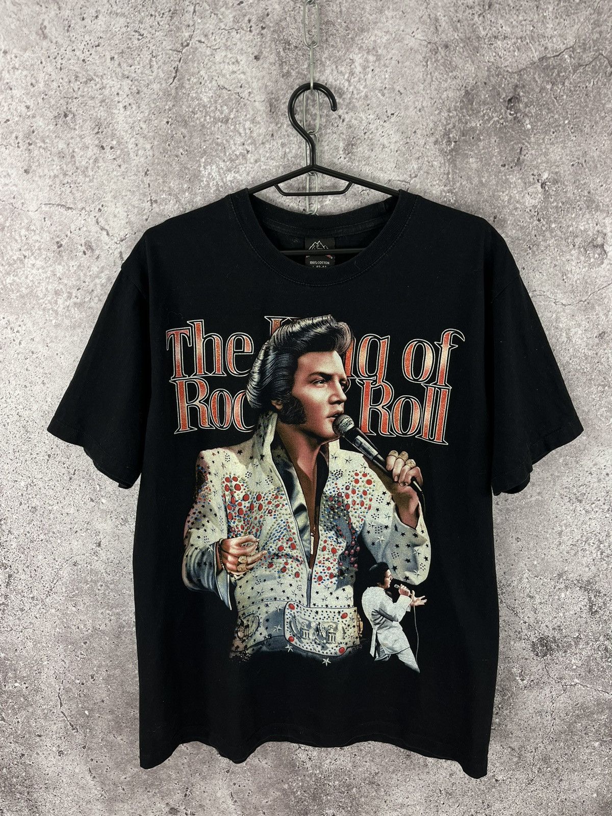 Band Tees × Vintage Rock Tees Vintage Elvis Presley Double Big Logo Size L Size US L / EU 52-54 / 3 - 1 Thumbnail