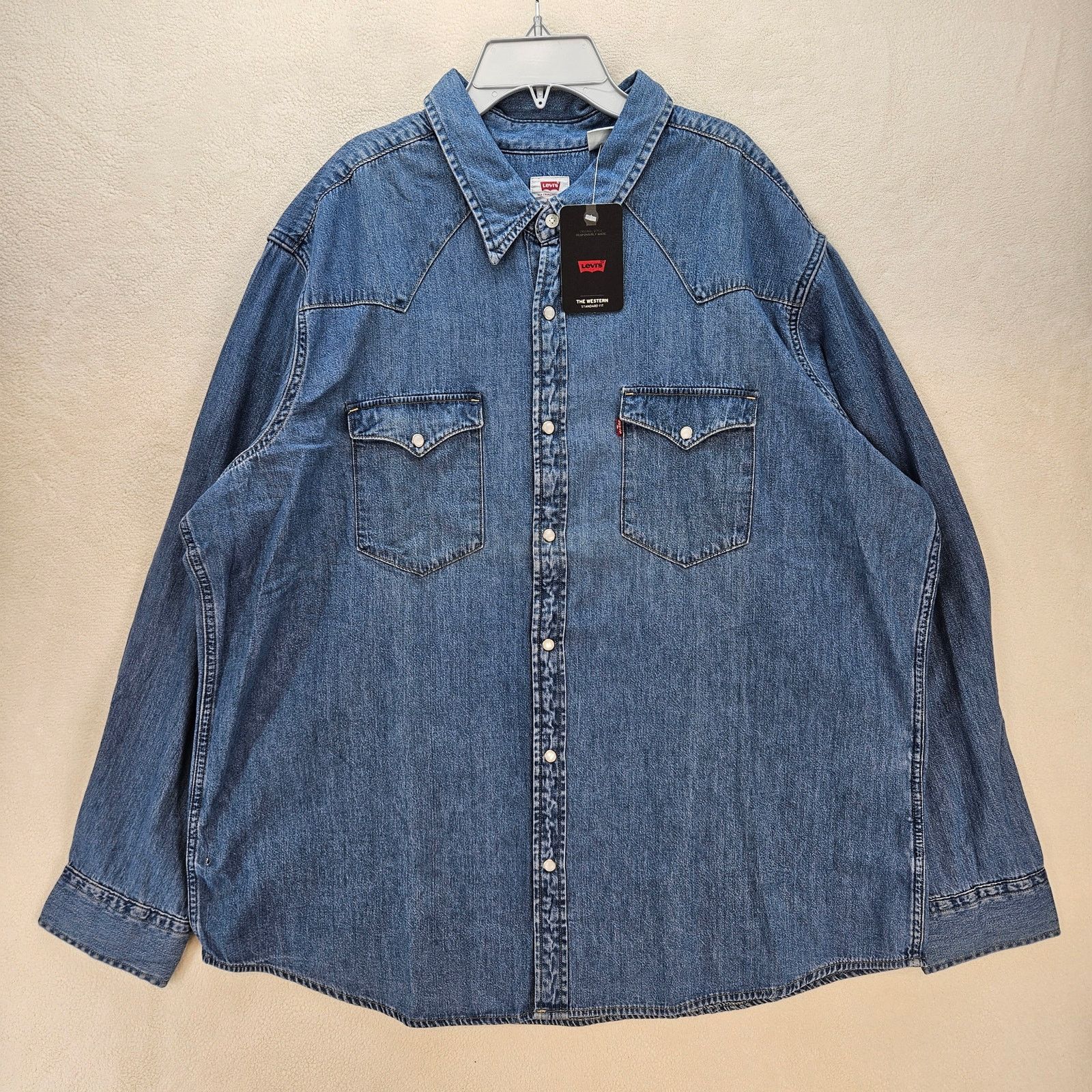 Levi's LEVI'S MEN'S XXL CLASSIC WESTERN STANDARD FIT SHIRT FRANKLI Size US XXL / EU 58 / 5 - 1 Thumbnail