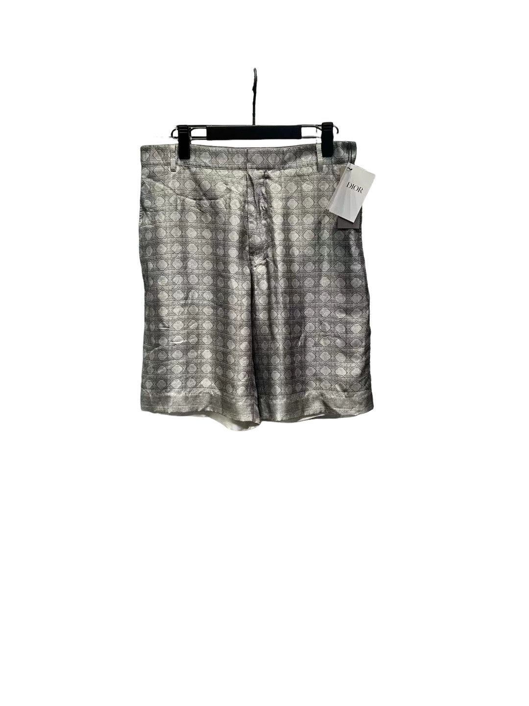 Dior Dior CD Diamond Pattern Silk Shorts 48 Size US 32 / EU 48 - 1 Thumbnail