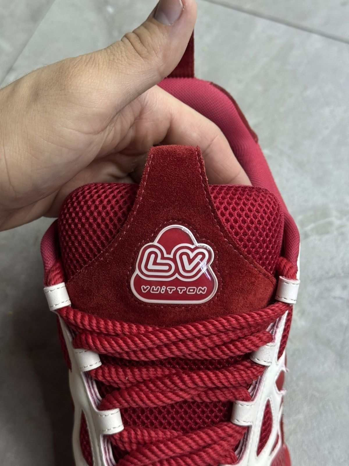 Louis Vuitton Louis Vuitton Red White LV Skate Trainer Size US 9 / EU 42 - 8 Thumbnail