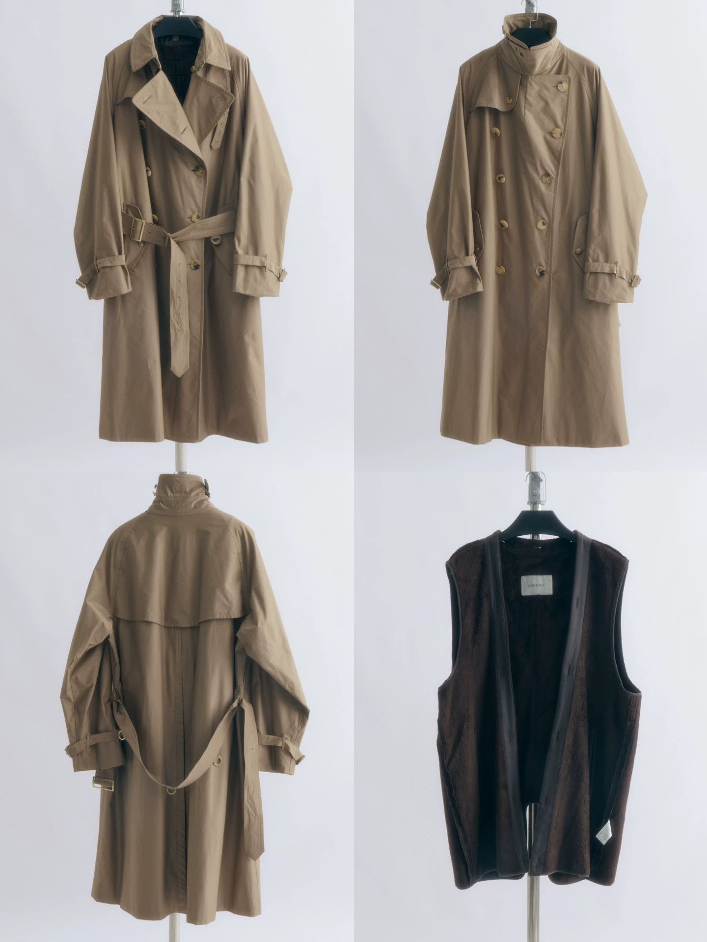 Other COHERENCE Men's ALT Trench Coat XL Made in Japan Size US XL / EU 56 / 4 - 7 Thumbnail
