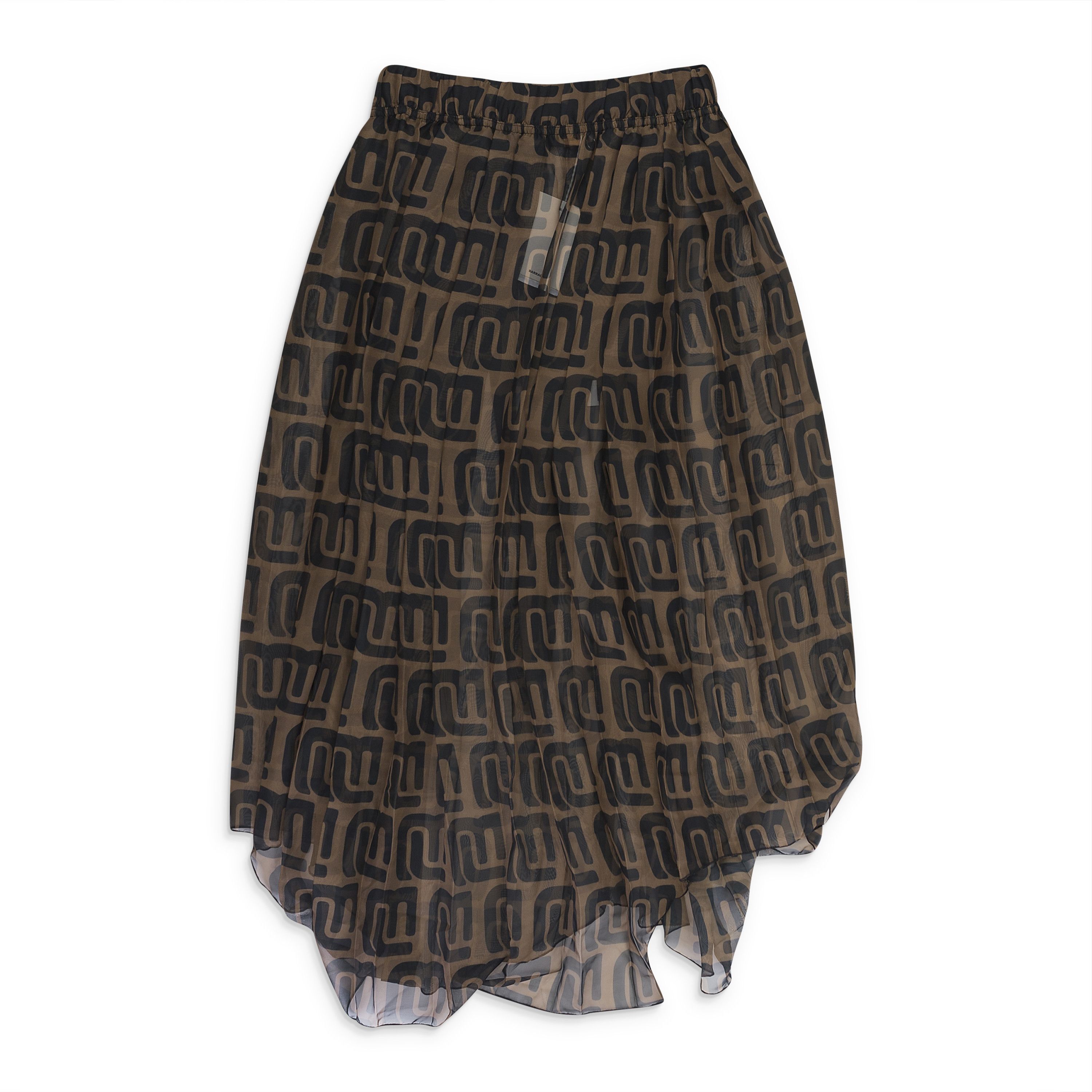 DECONSTRUCTED KNIFE BROWN PLEATED SKIRTS SIZE 26