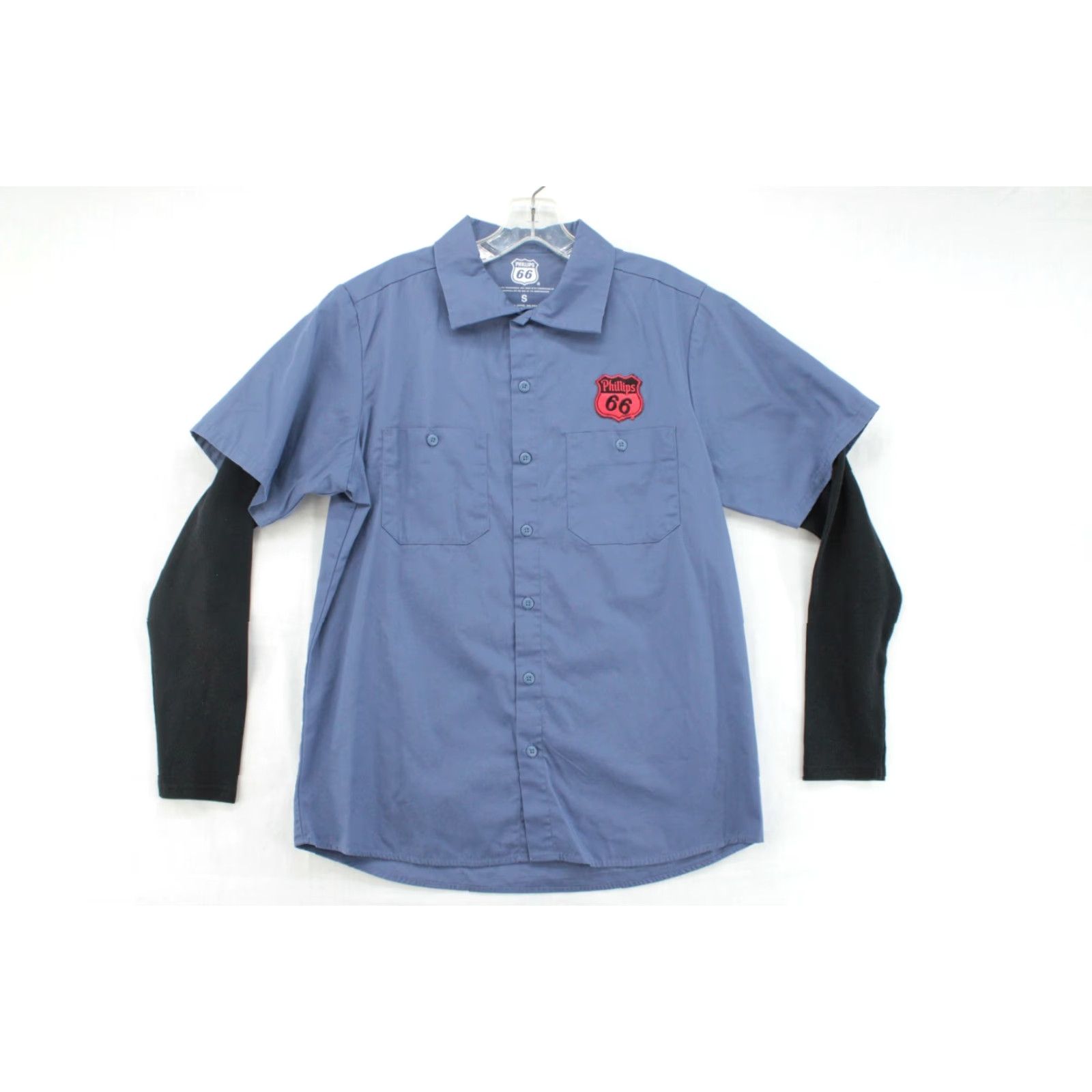 Vintage VINTAGE Phillips 66 Racing Shirt Men's Small Blue Thermal Long Sleeves Button Up Retro Size US S / EU 44-46 / 1 - 2 Thumbnail